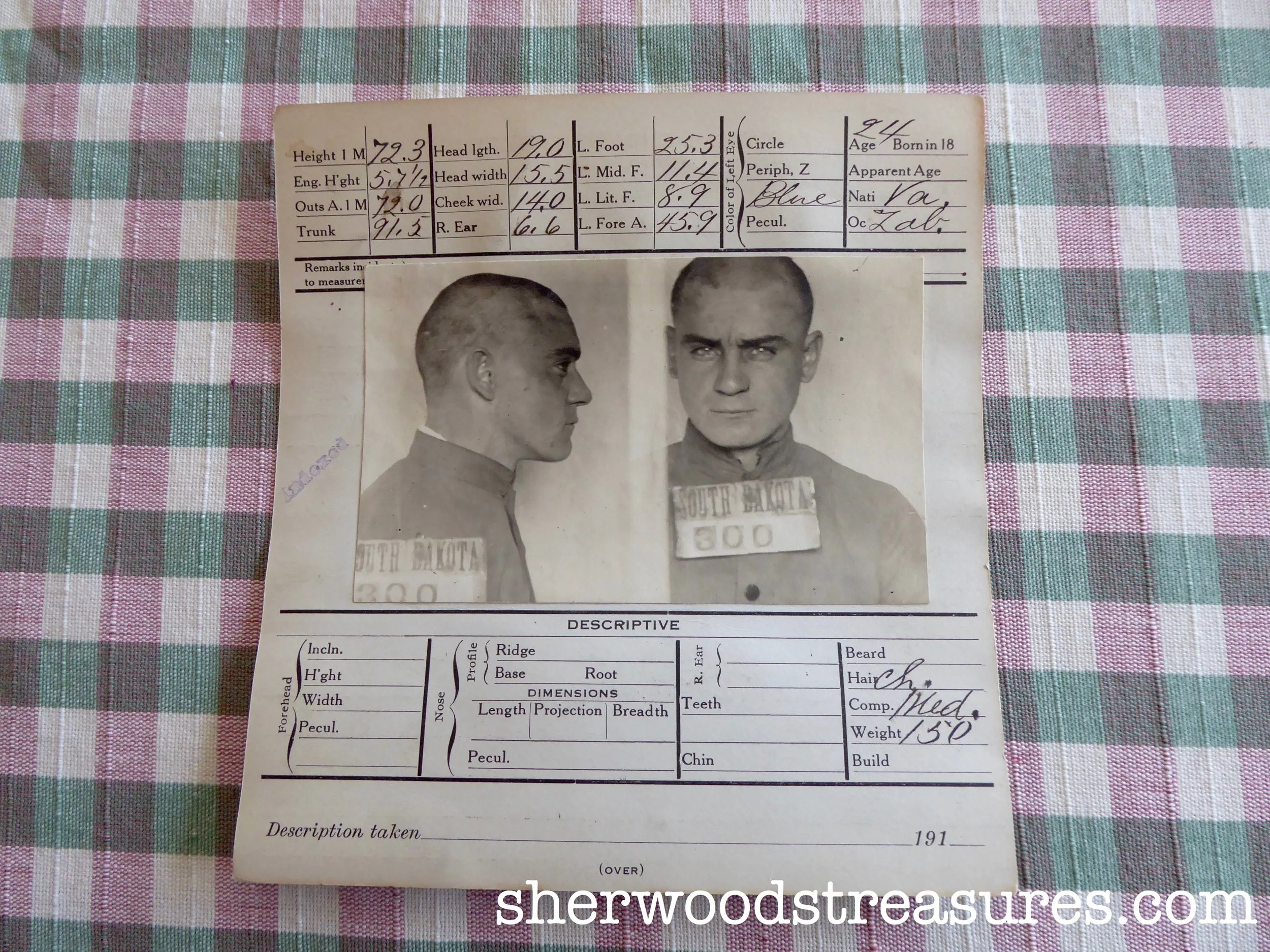 1914 - Intense Blue-Eyed Wanted Man