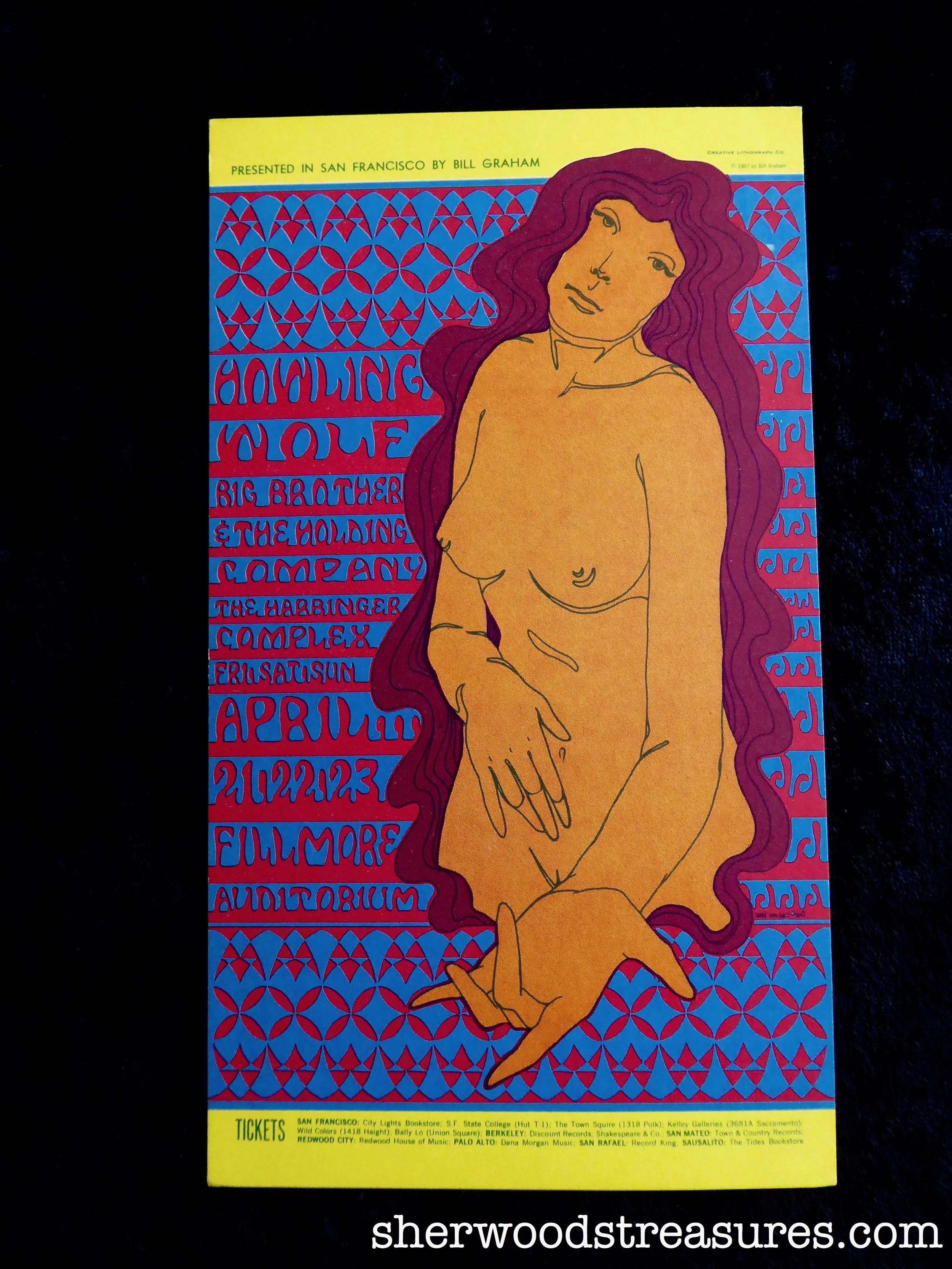 1967 - Howlin' Wolf Fillmore Postcard BG 60