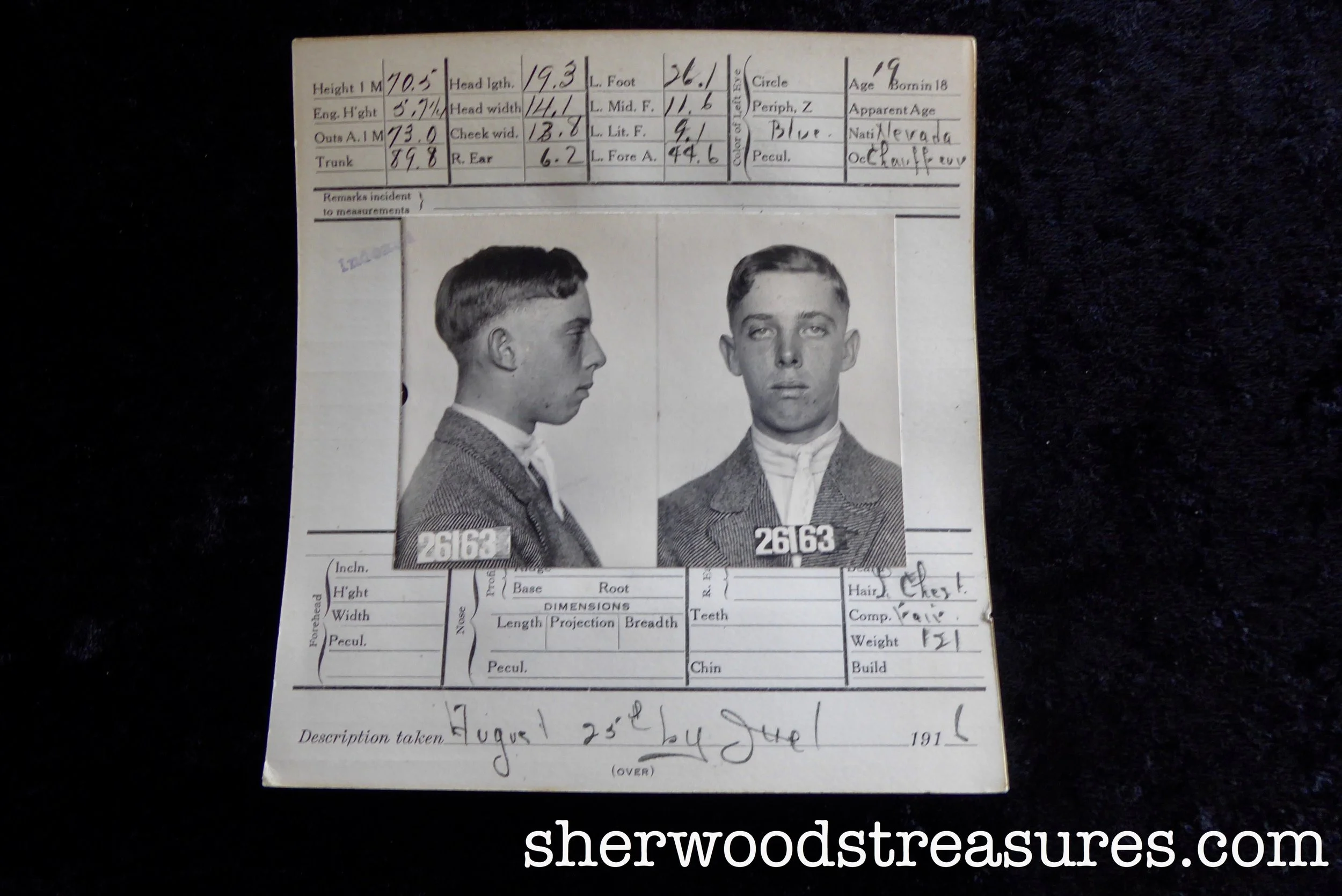 1916 - 19-Year-Old Rapist Chaffeur