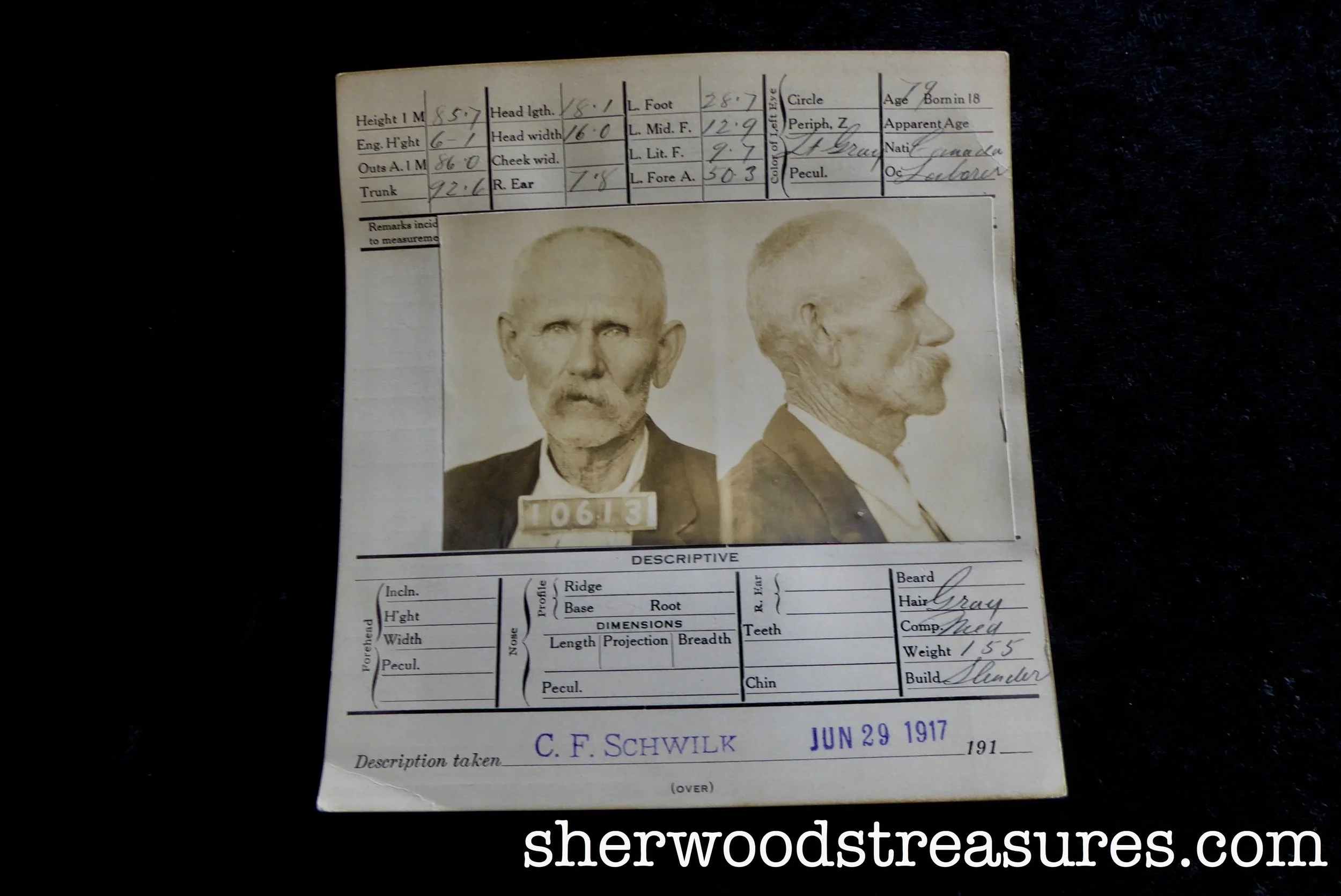 1917 - 79-Year-Old Canadian Gets Nine Years in Folsom for Lewd Conduct