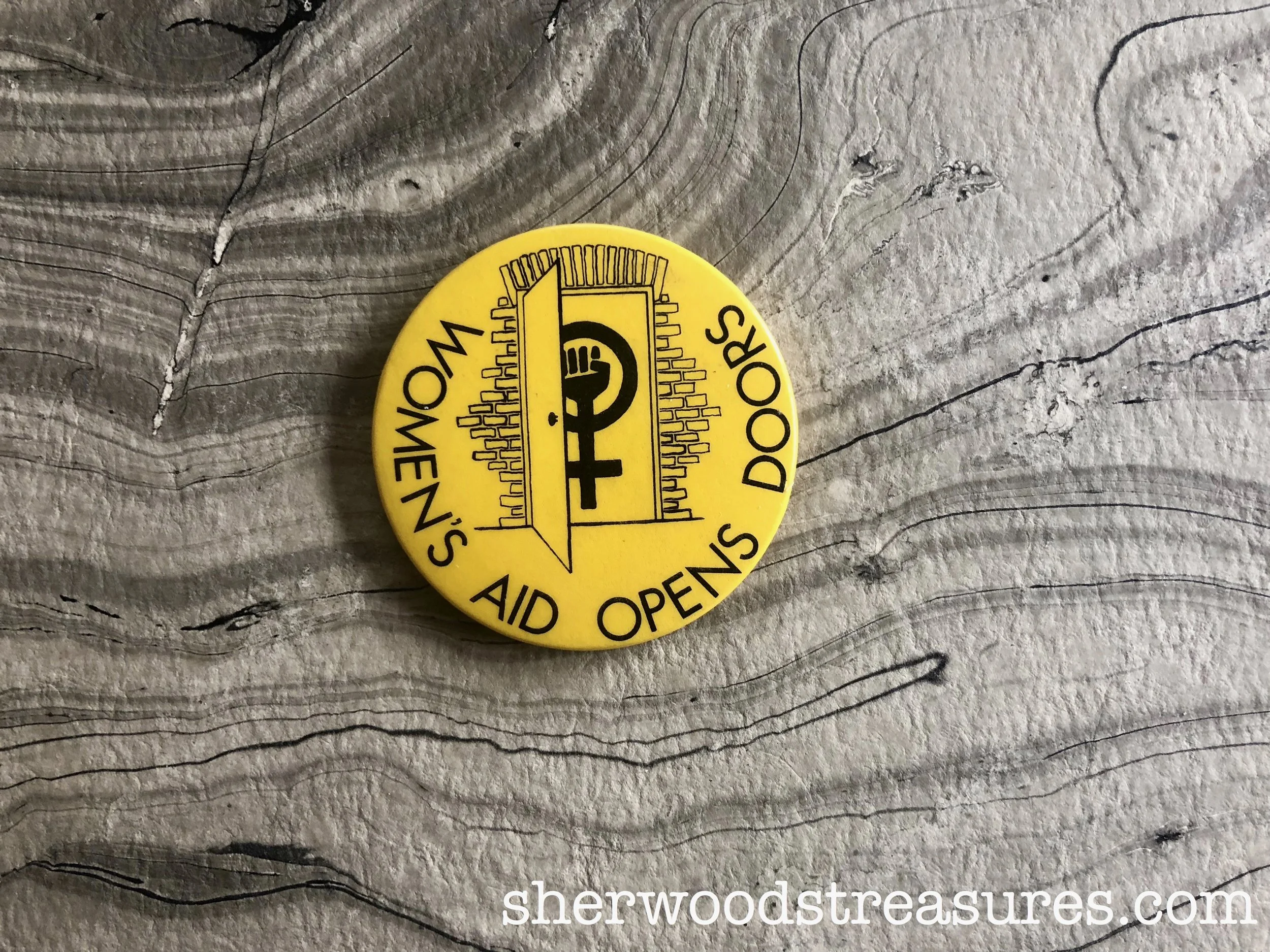 "Women’s Aid Opens Doors" Button