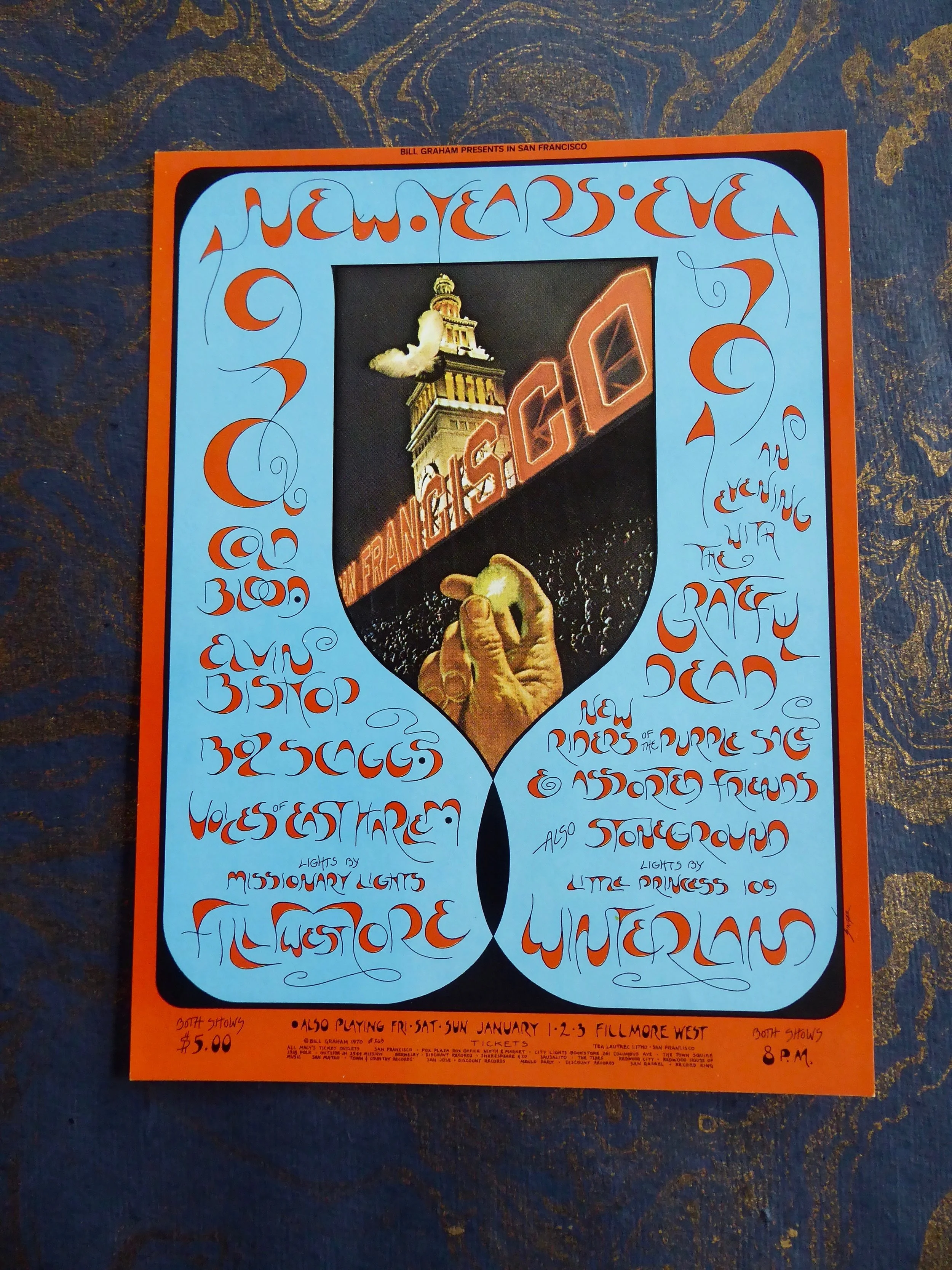 1970 - Grateful Dead New Years Postcard BG 263