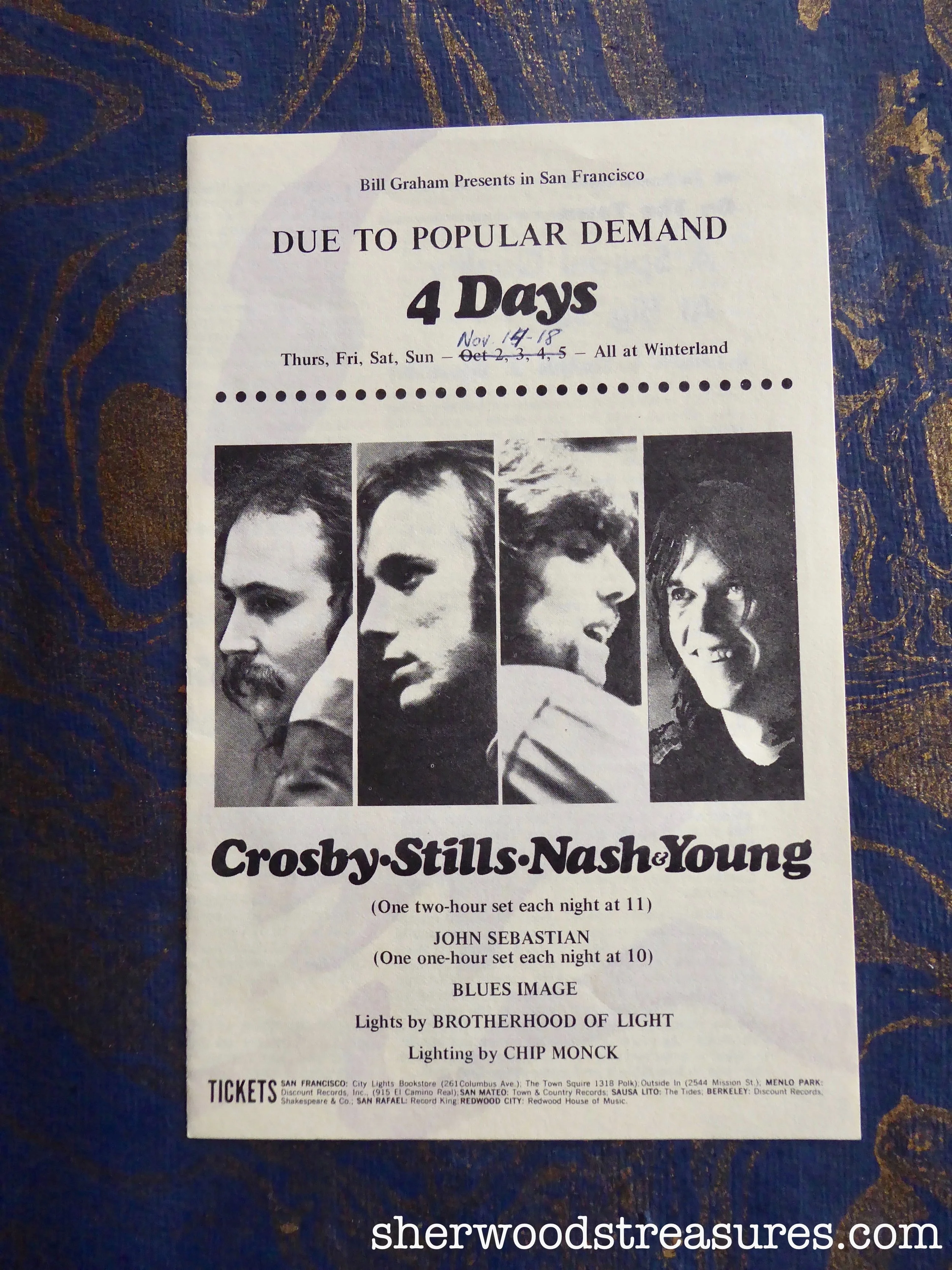 1969 - Crosby, Stills, Nash & Young Program