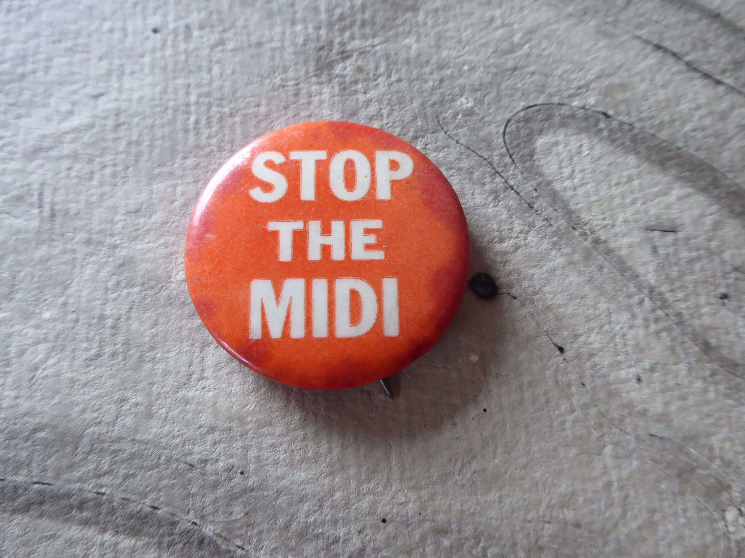"Stop The Midi" Pro-Miniskirt Button