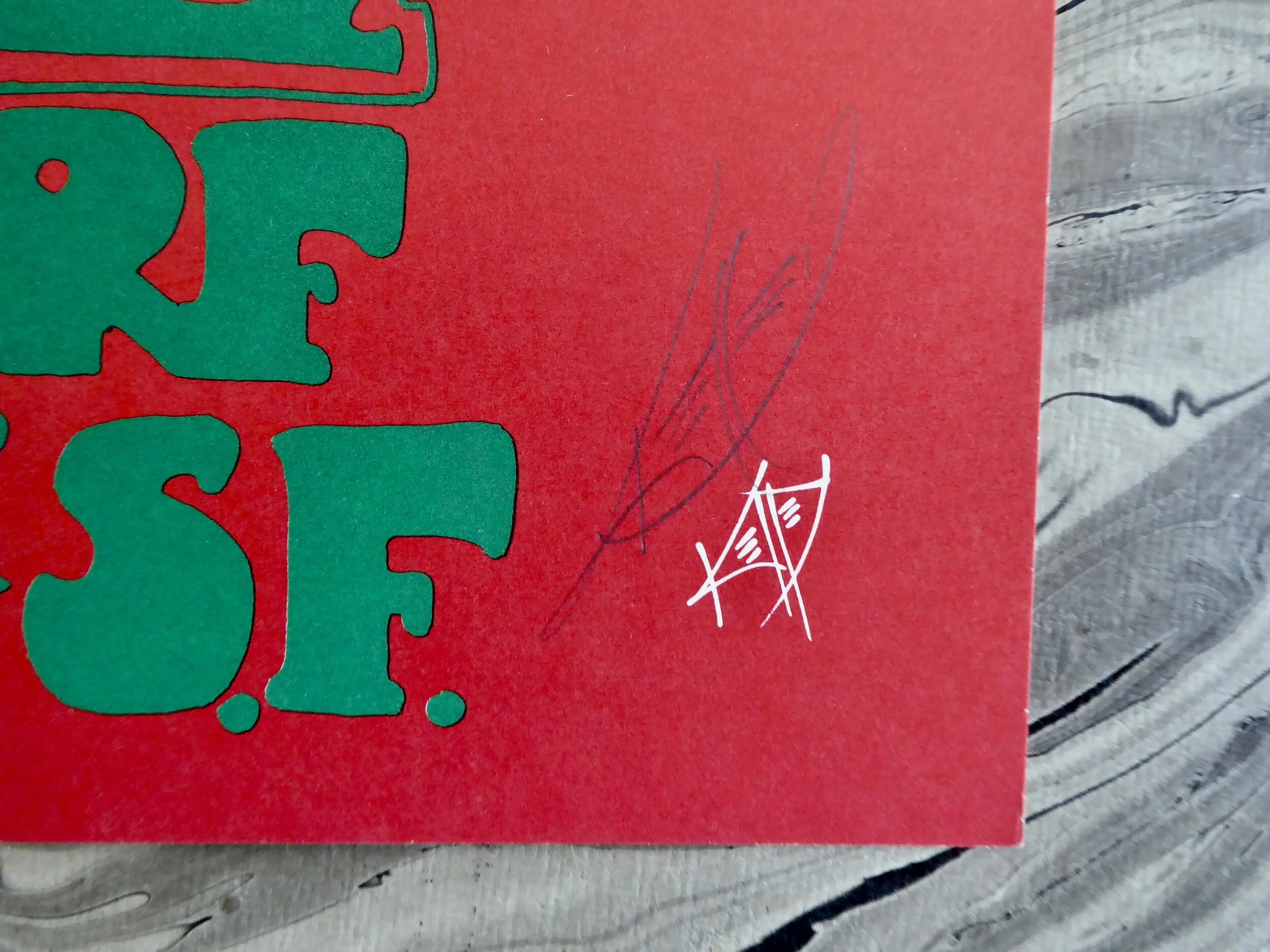 1982 - Signed Dinosaurs Poster Alton Kelley Chicago Transit Authority Poster