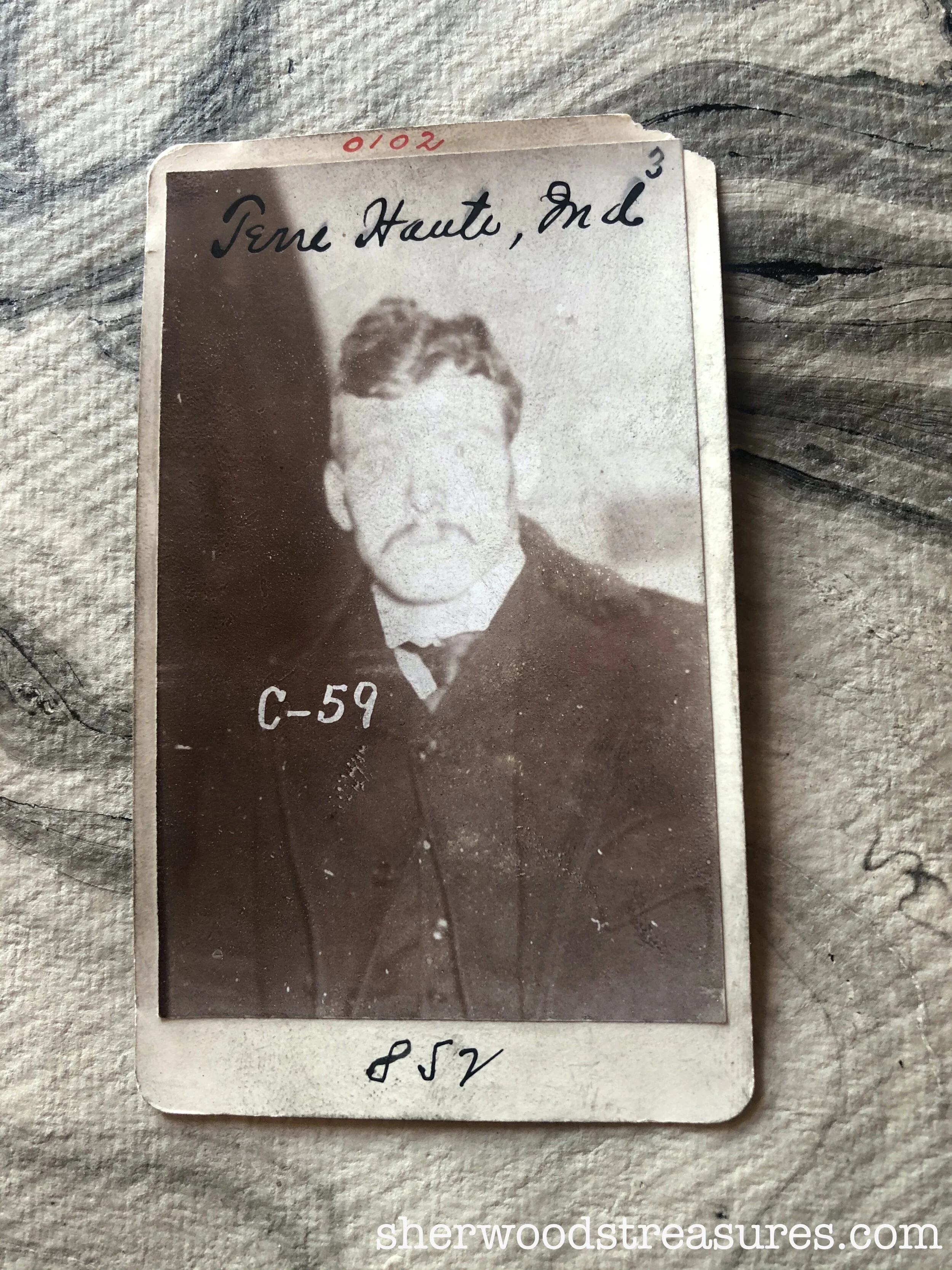 1896 - Moustached Porch Climber
