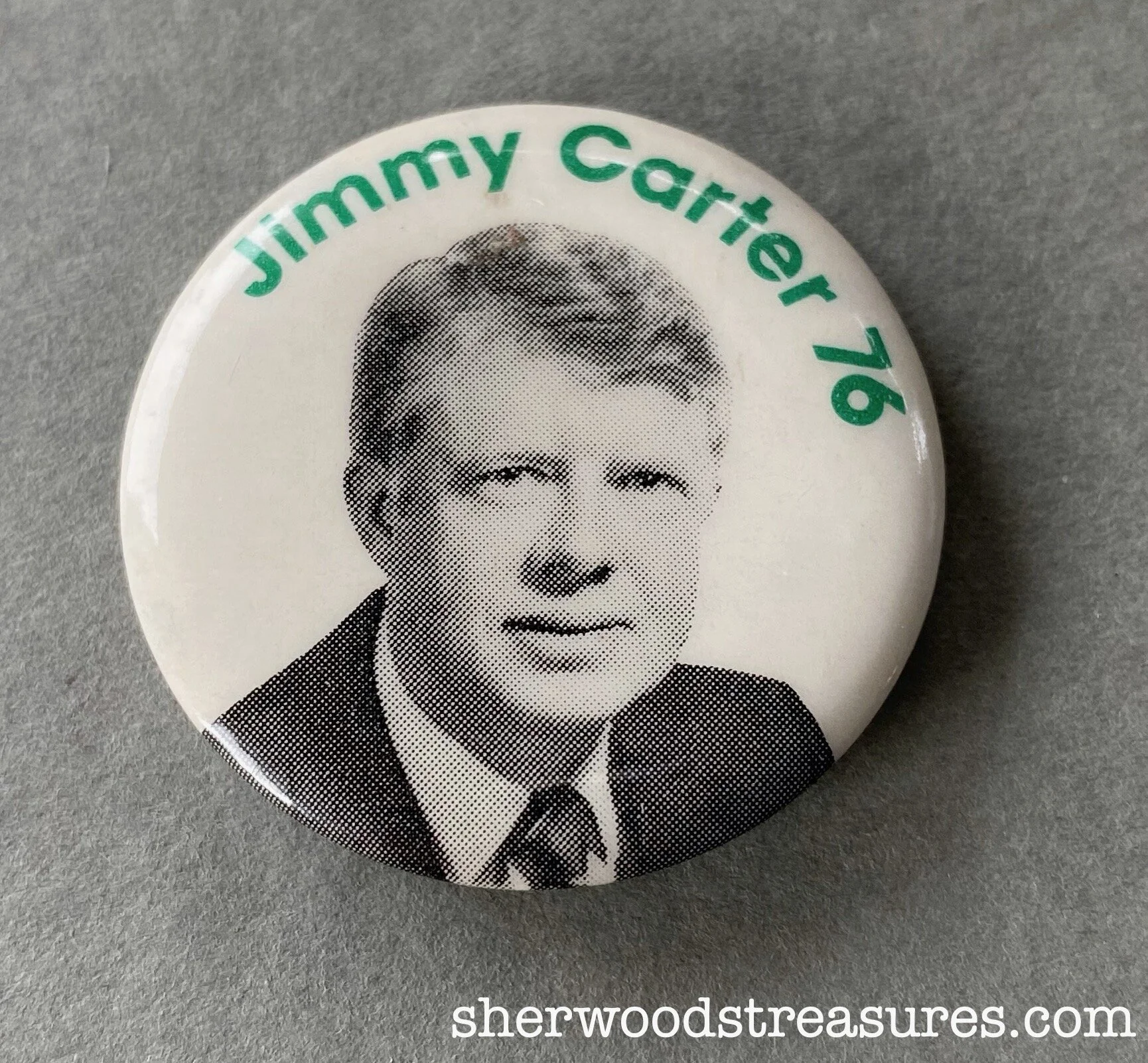"Jimmy Carter 76" Photographic Button