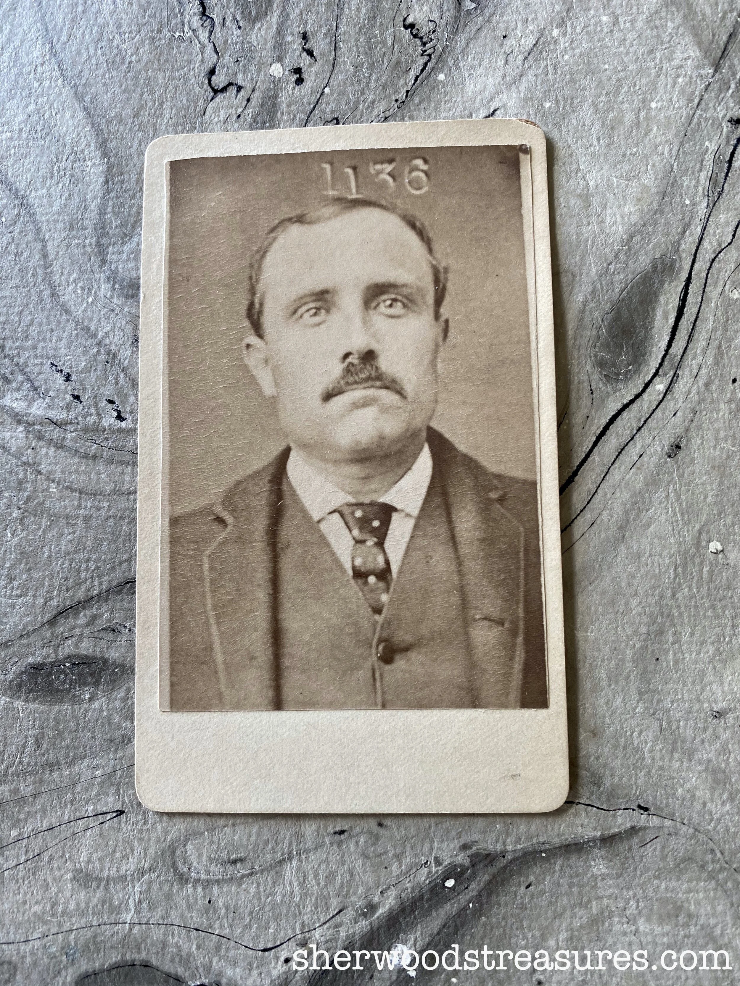 1883 - Tattooed House Burglar CDV