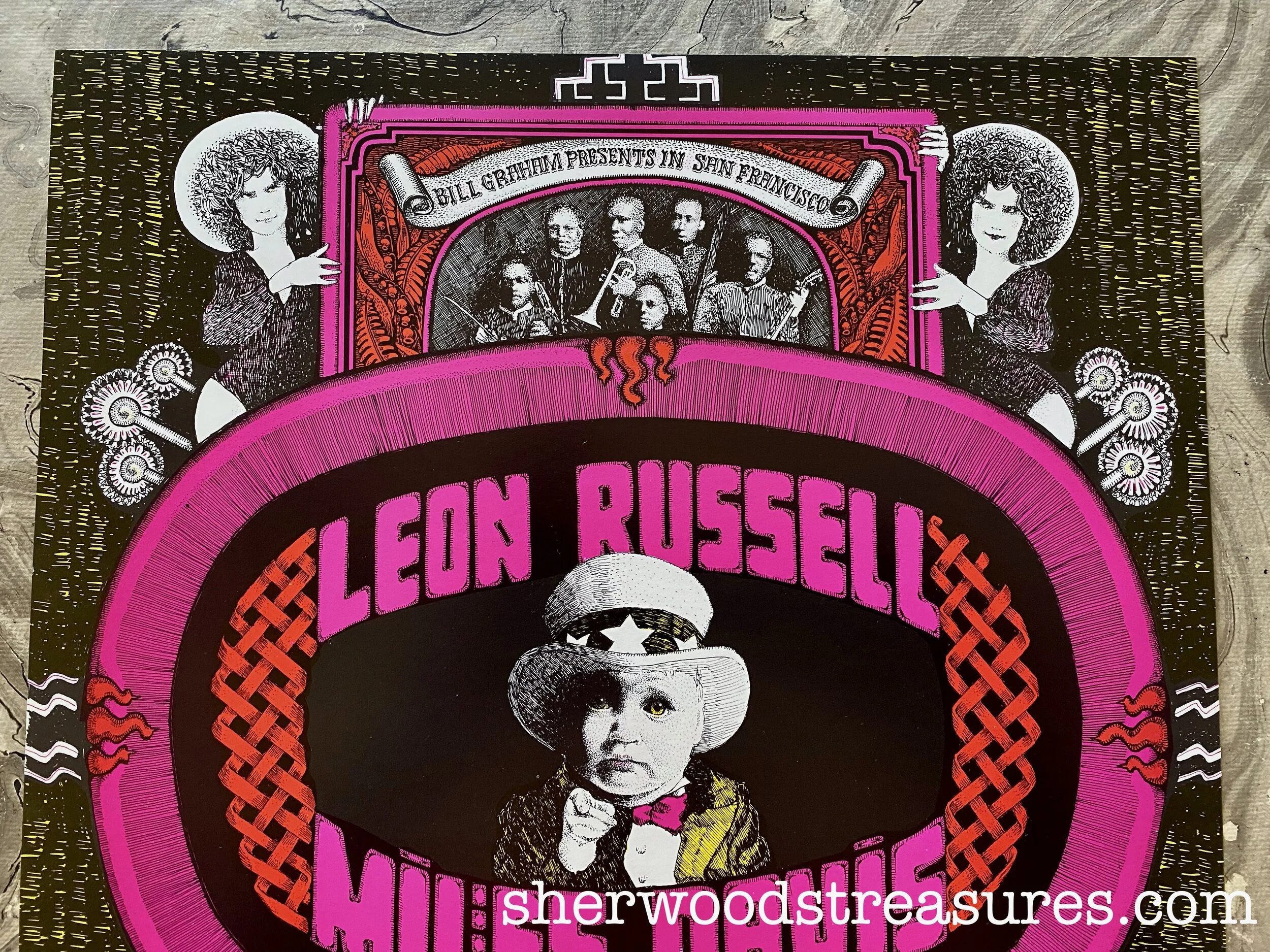 1970 - Miles Davis Leon Russell Poster BG252