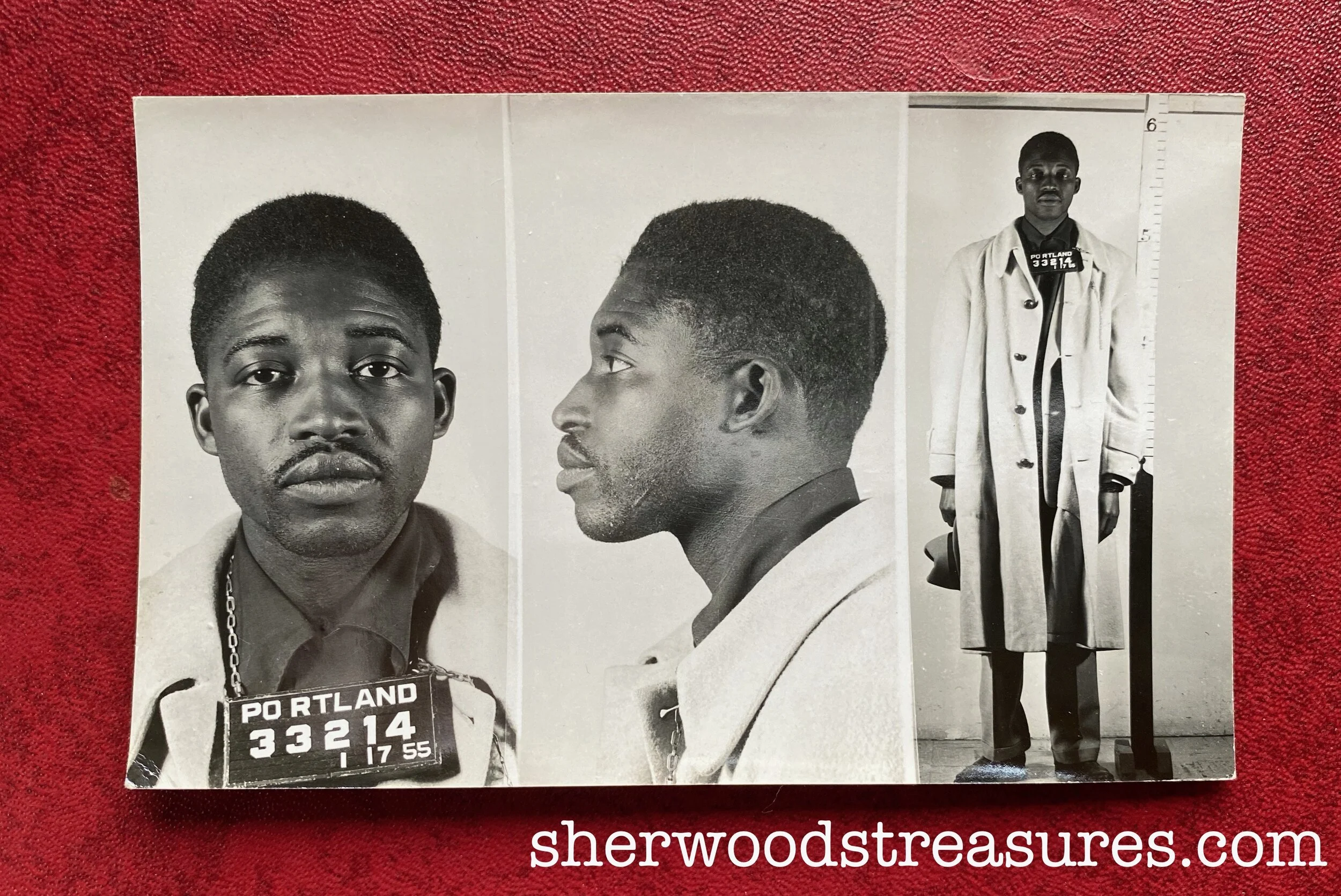 1955 - Man in Trench Coat Who Was Shot