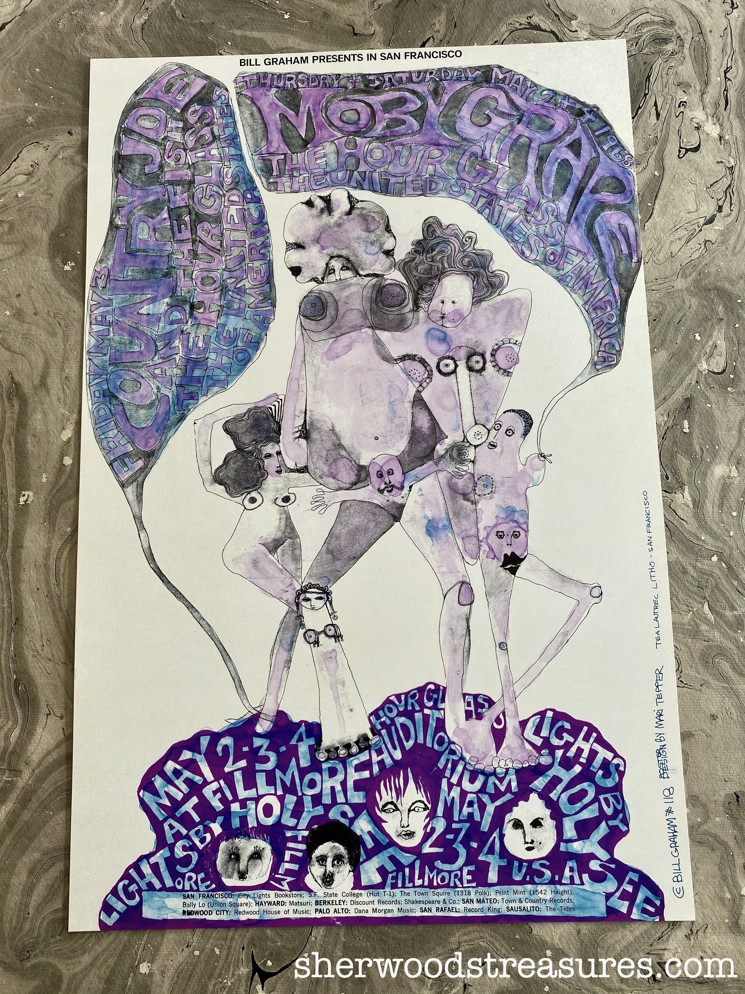 1968 - Moby Grape Poster Mari Tepper BG 118