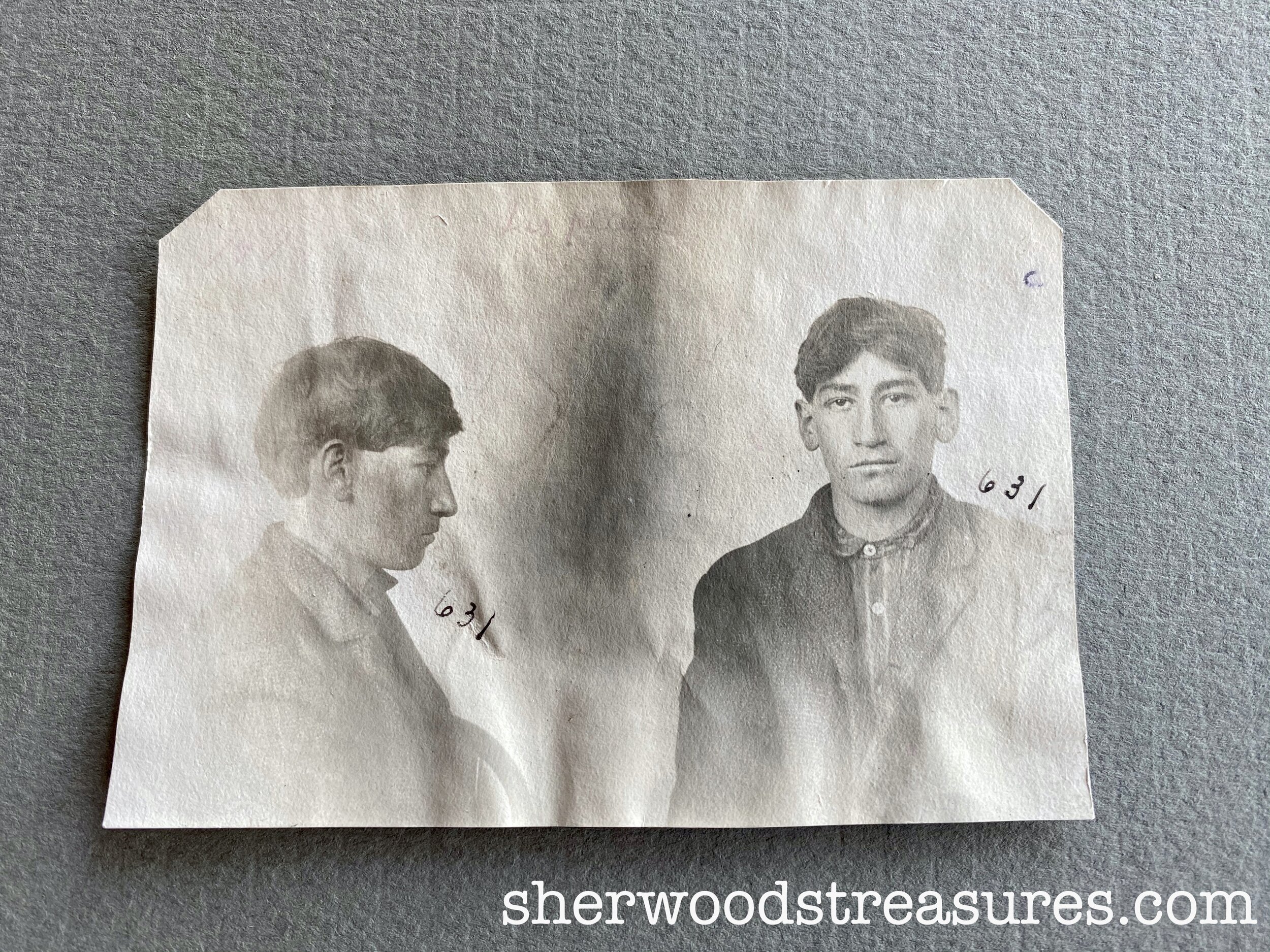 1900s - Mugshot of Unidentified Teenage Criminal