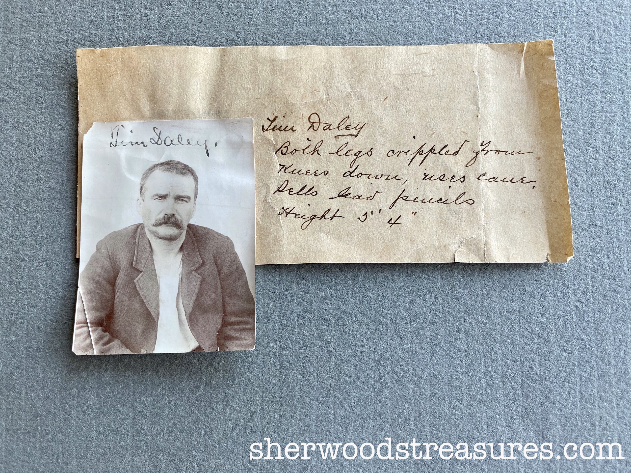 1900s - Pencil Seller with “Crippled” Note