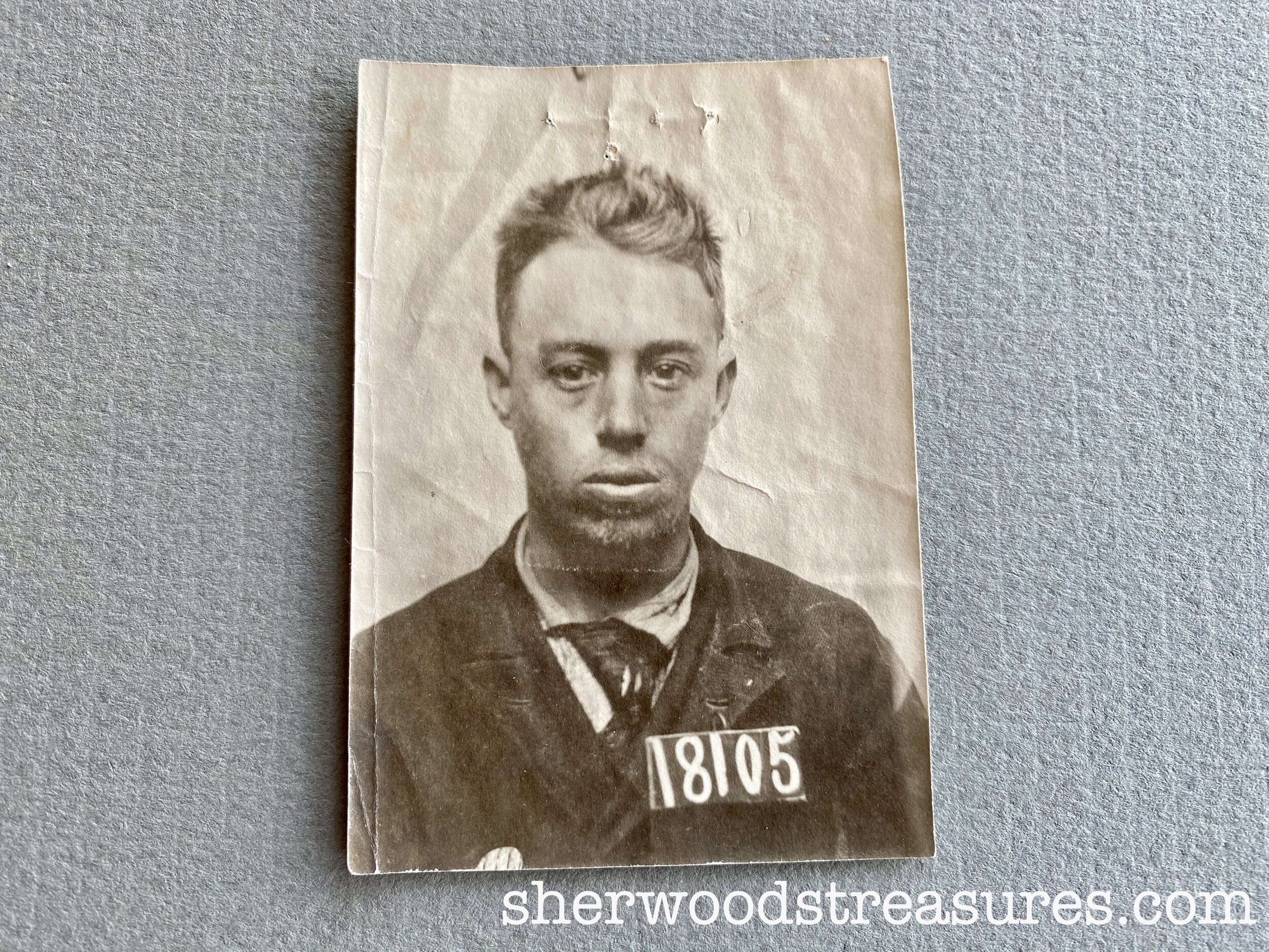 1900s - Man with Blank Look and Stubble