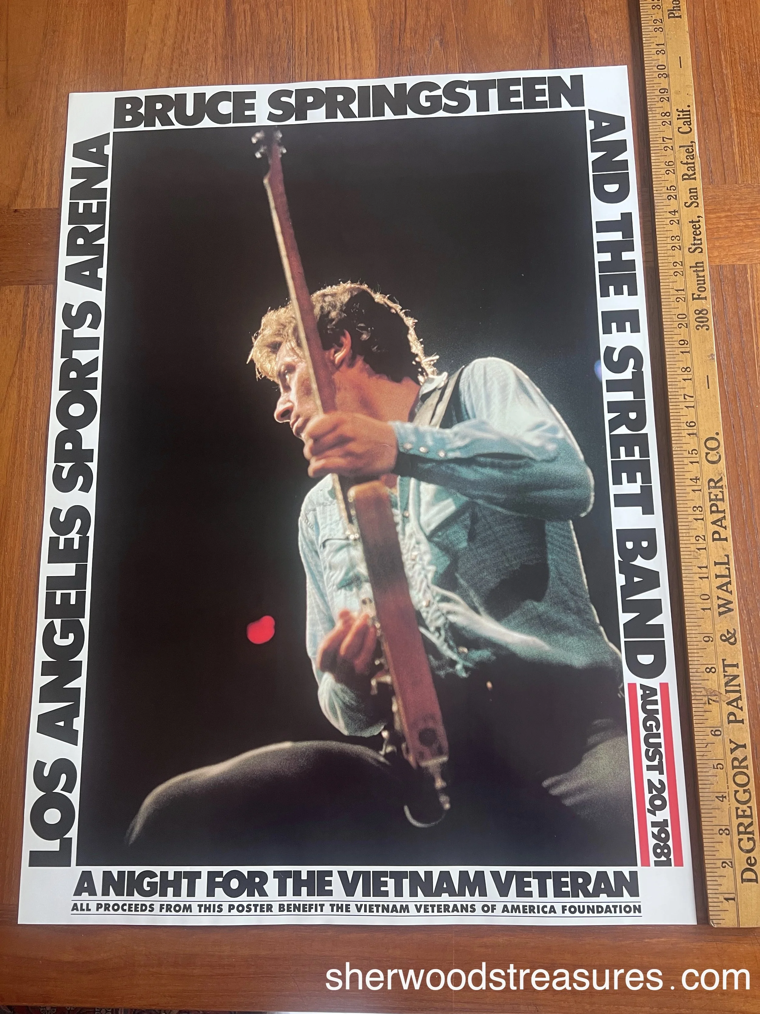 Bruce Springsteen Original 1981 Los Angeles Concert Poster 22