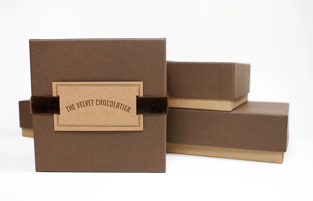 The Velvet Chocolatier: Package Design