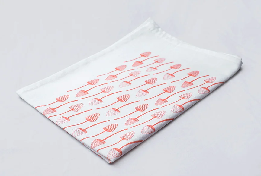 Mushrooms: Tea Towel