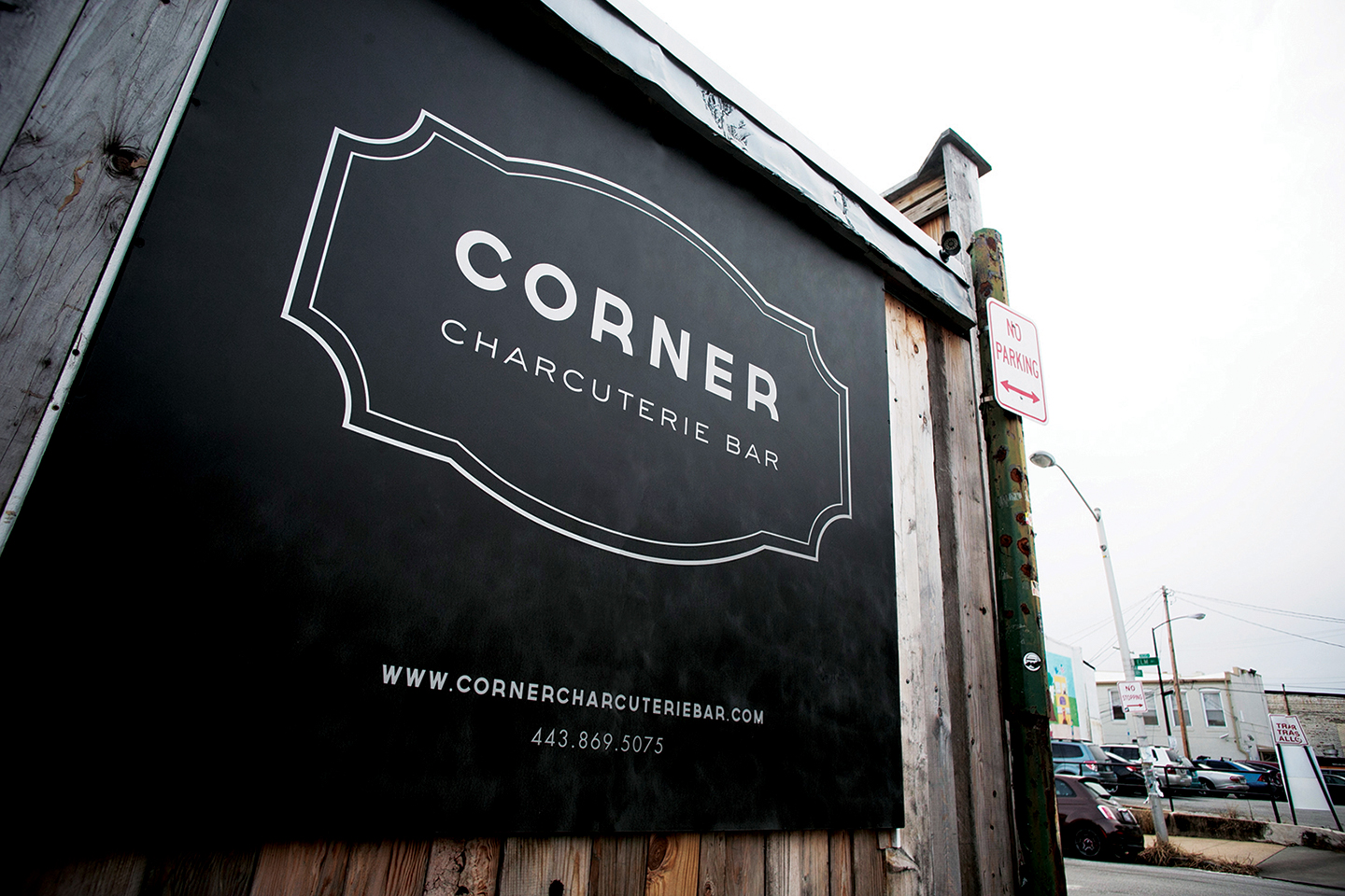 Corner Charcuterie Bar: Signage Design