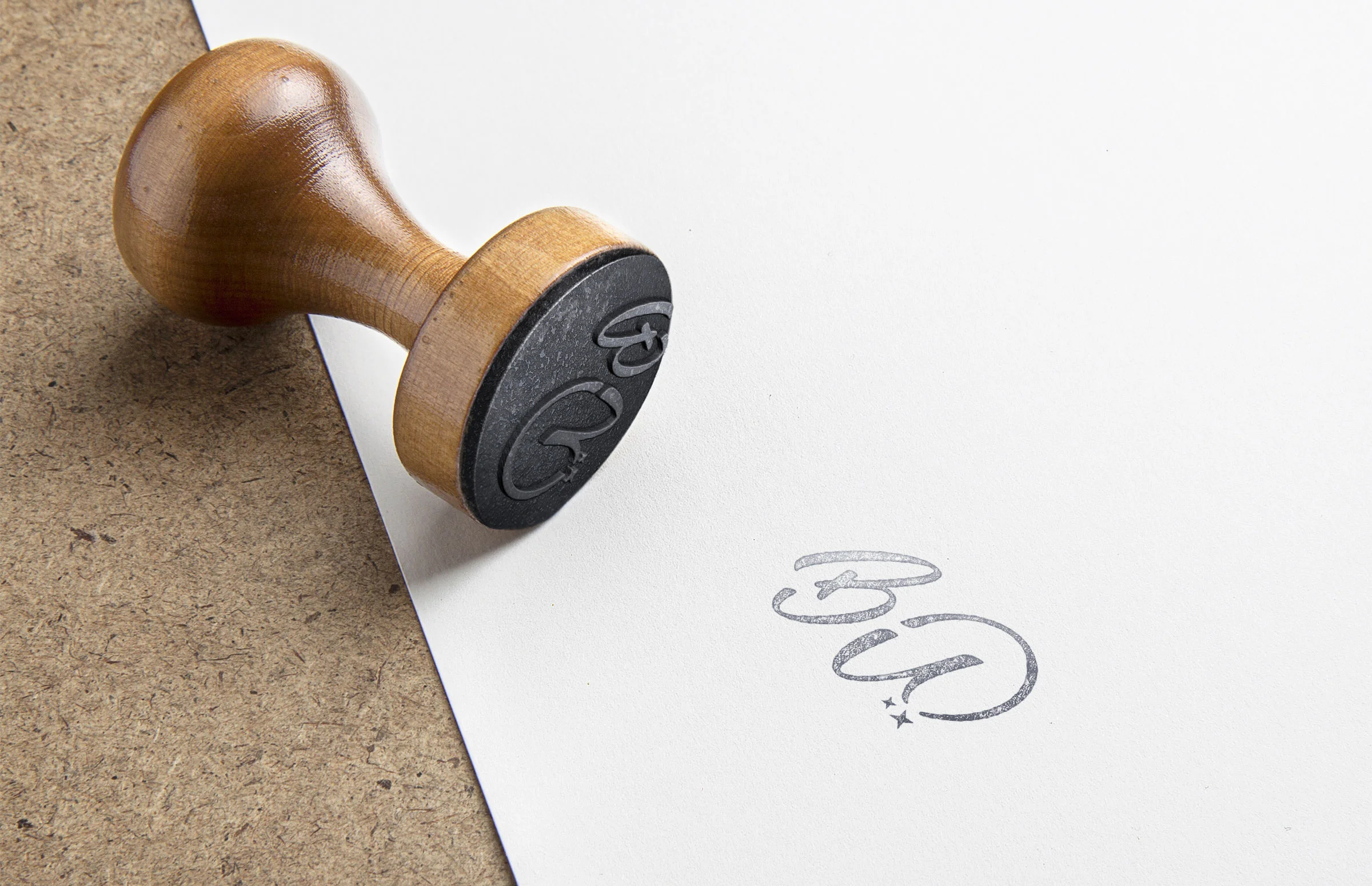 Bottoms Up Bagels: Stamp Design