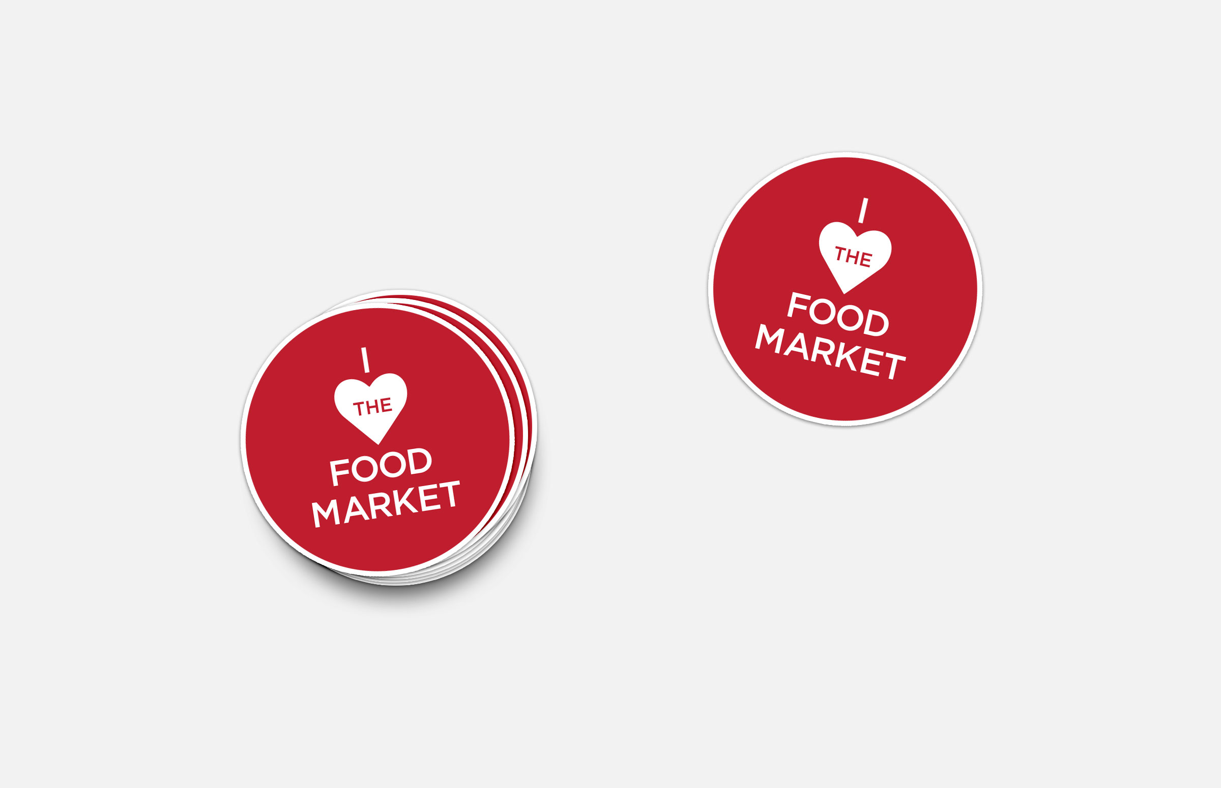 The Food Market: Sticker Design