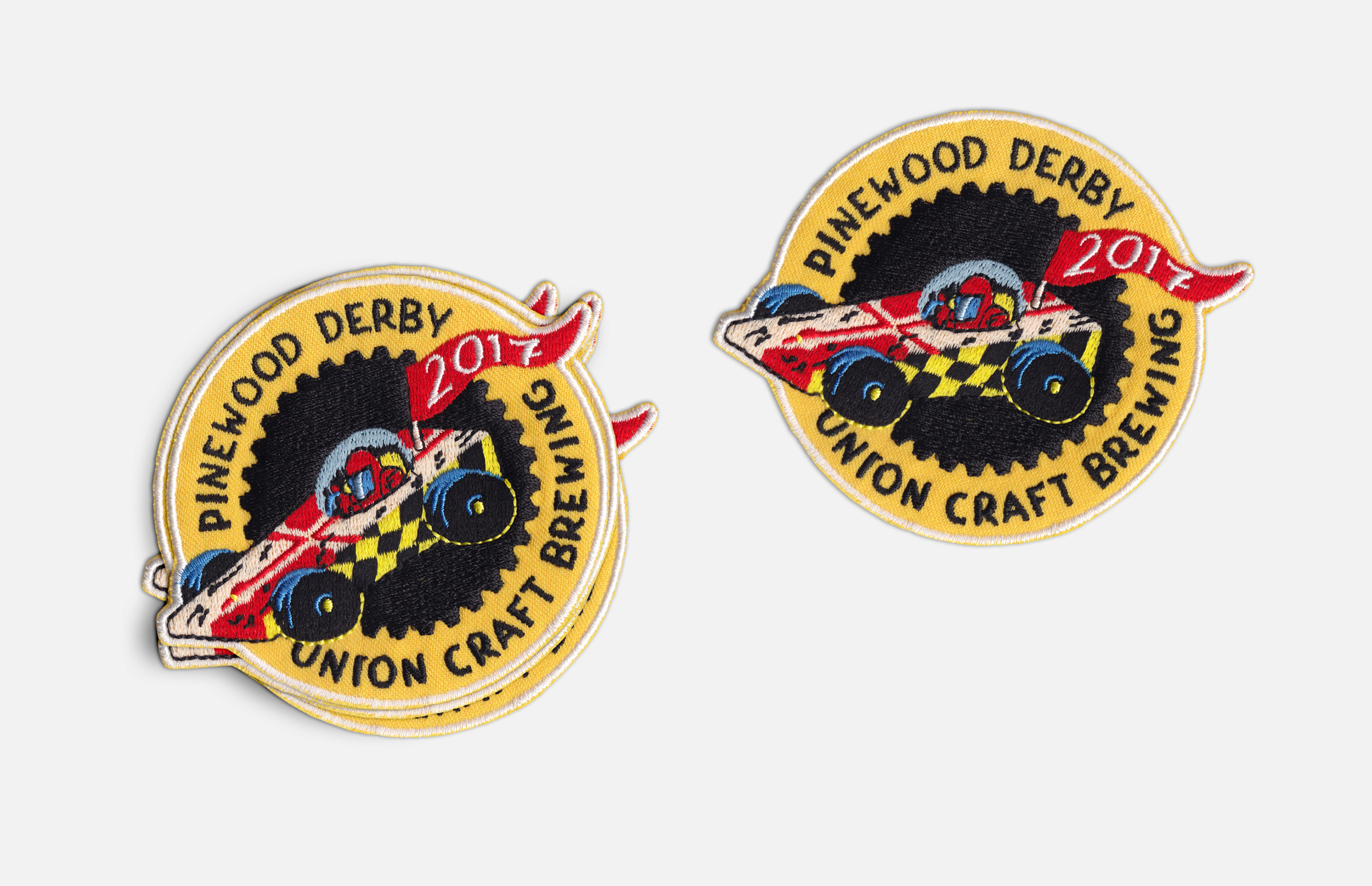 Union Craft Brewing: 2017 Pinewood Derby Embroidered Patch