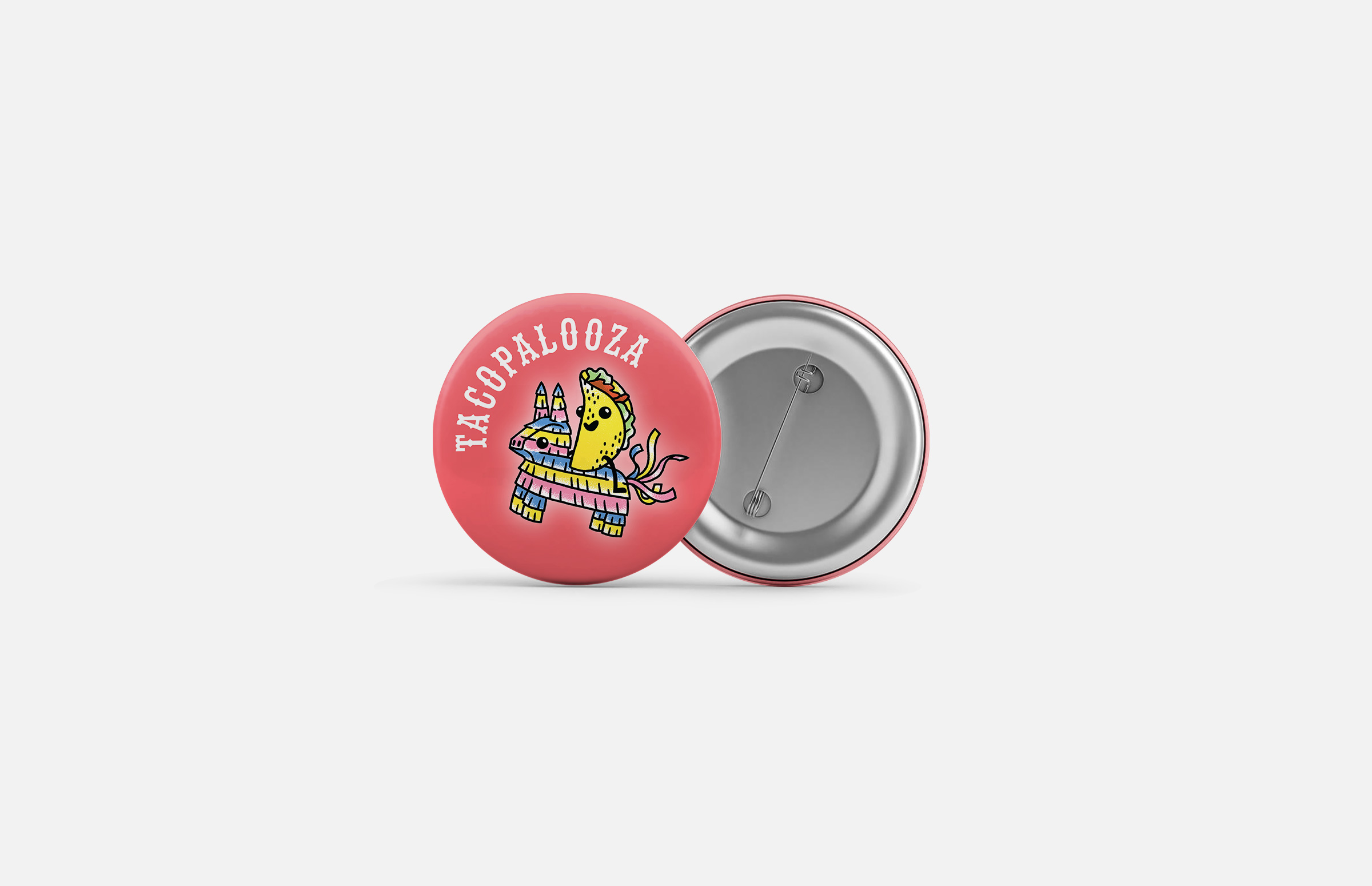 La Food Marketa: Tacopalooza Button Design