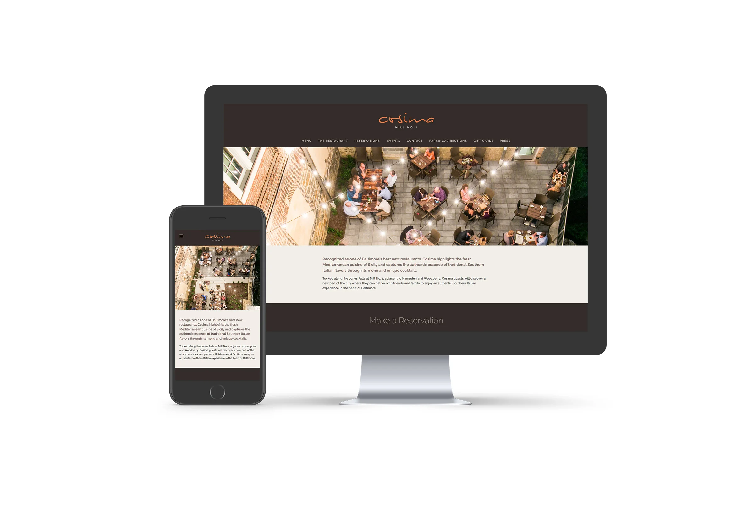 Cosima: Responsive Website Design