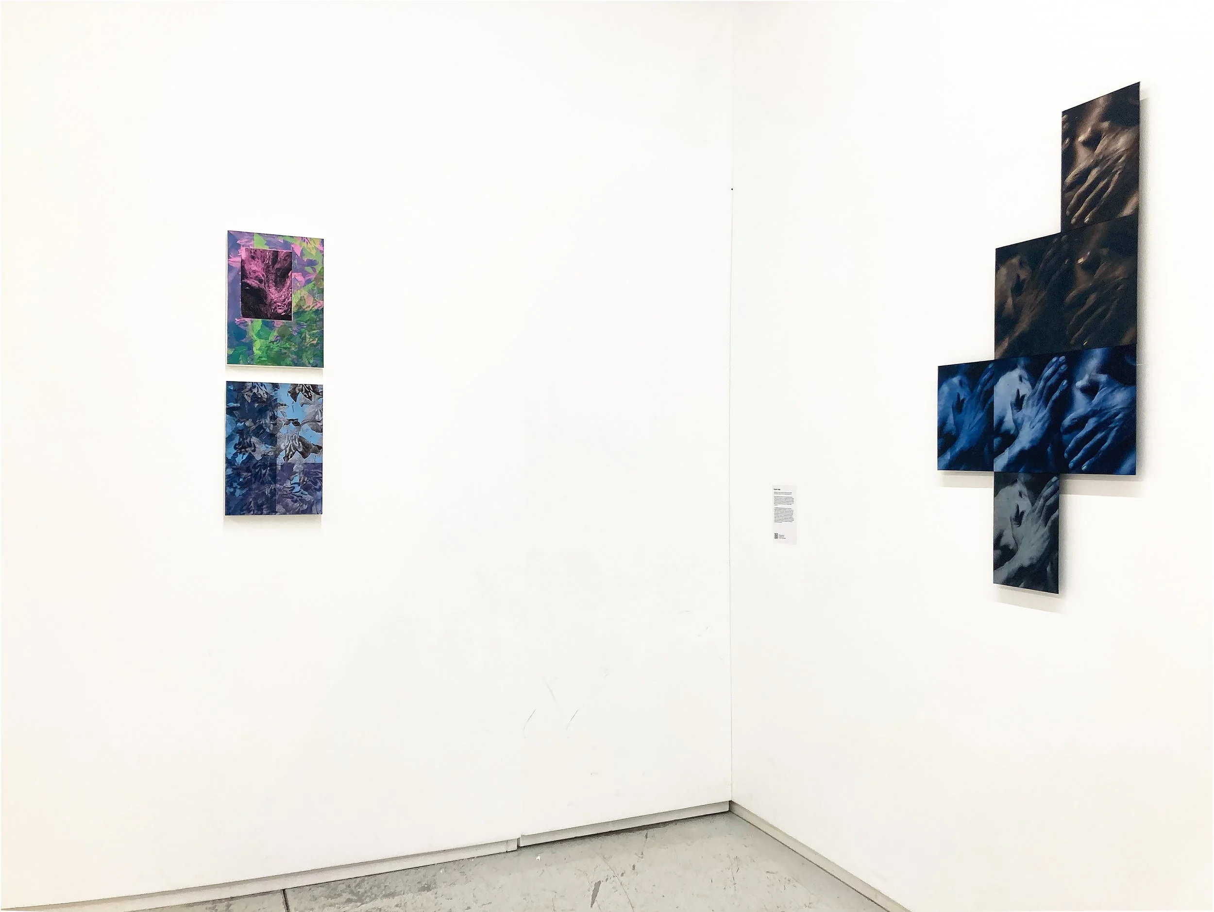 Works on left by Eugenia Popesco; Works on Right by Radek Husak