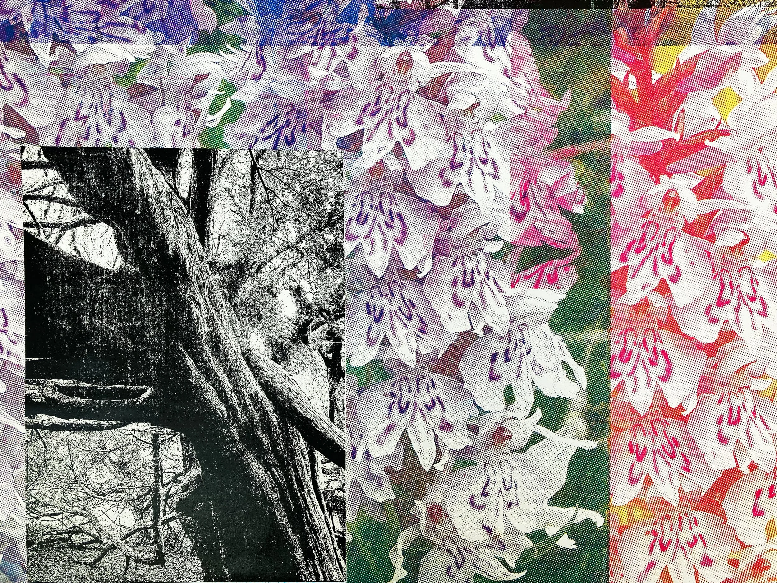 Detail of 'Yews & Orchids' 