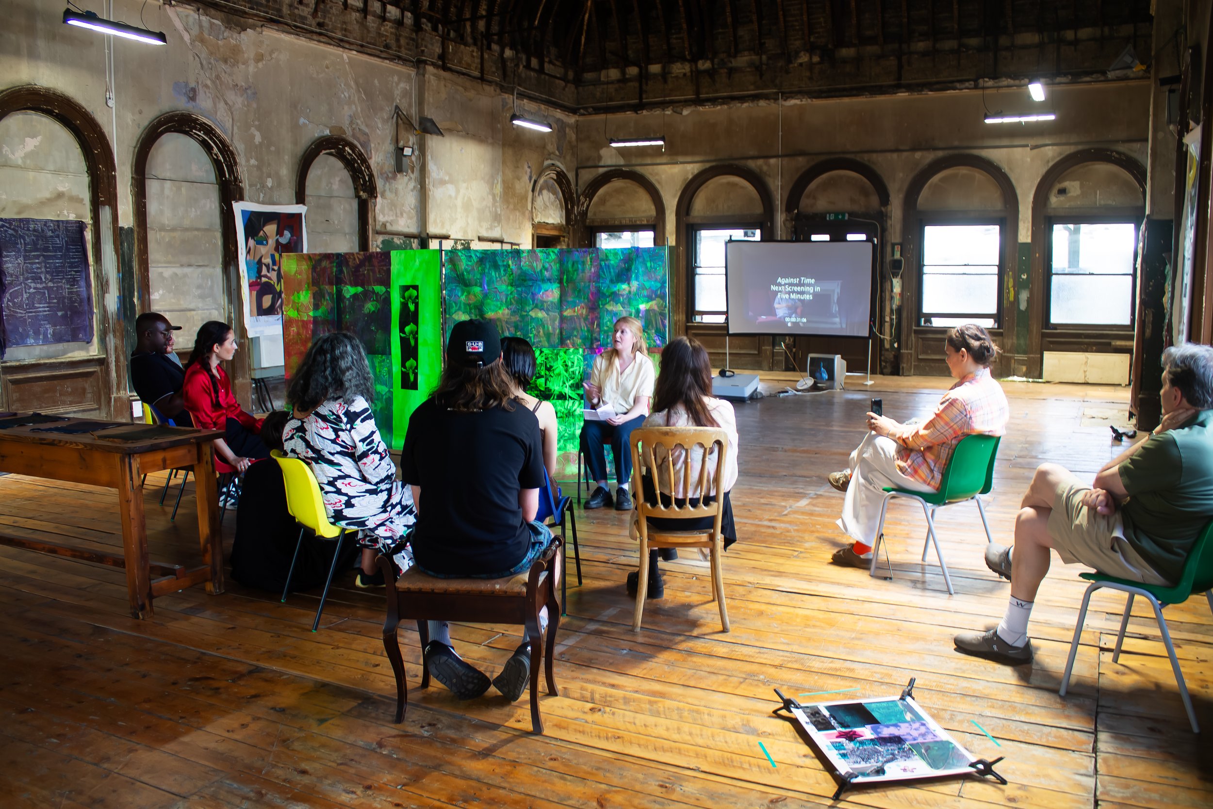 Artist talk for As If About To Whistle