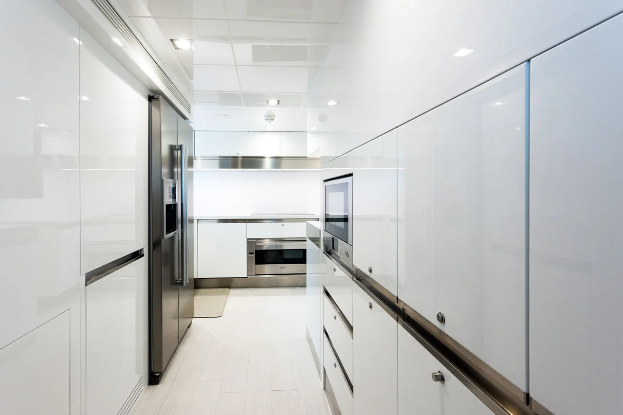 Galley at a 100ft Ferretti