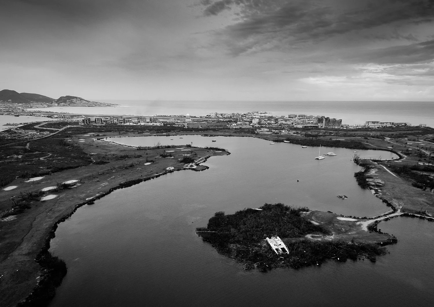St Maarten Island after Hurricane Irma