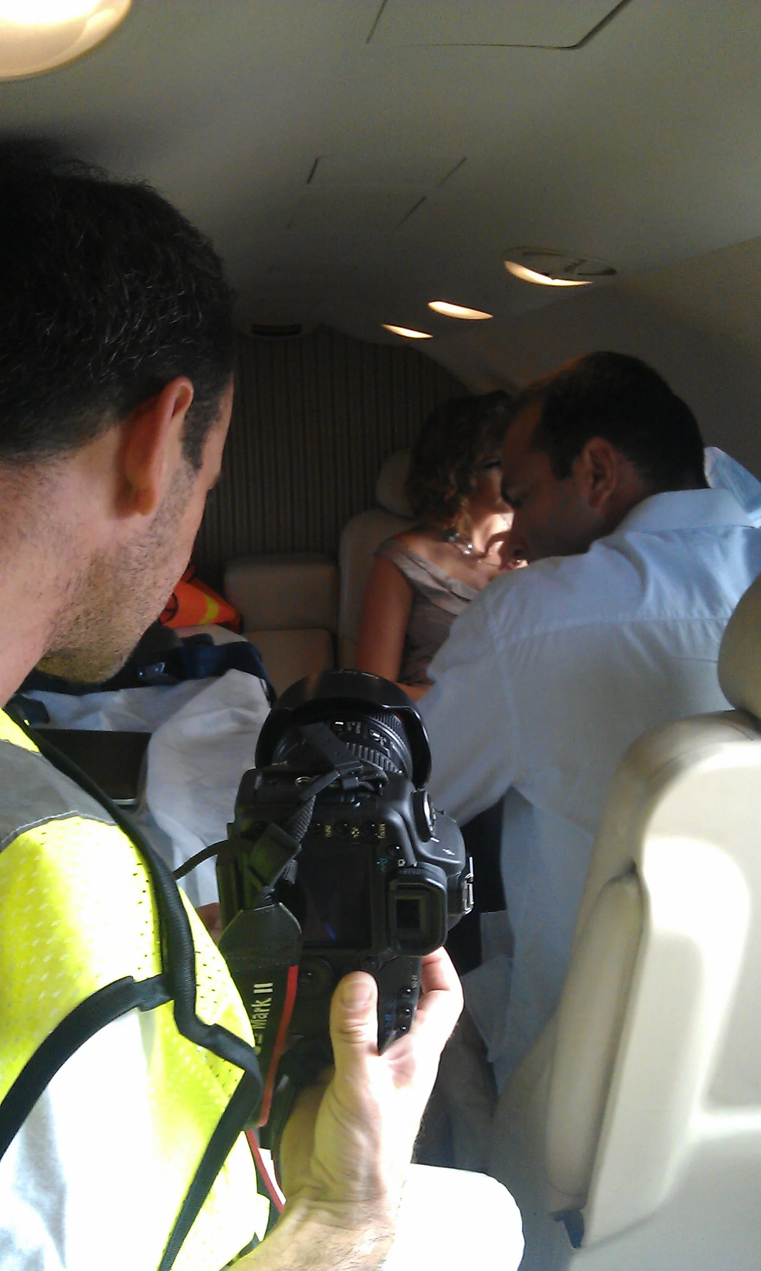 BTS of an editorial fashion shoot