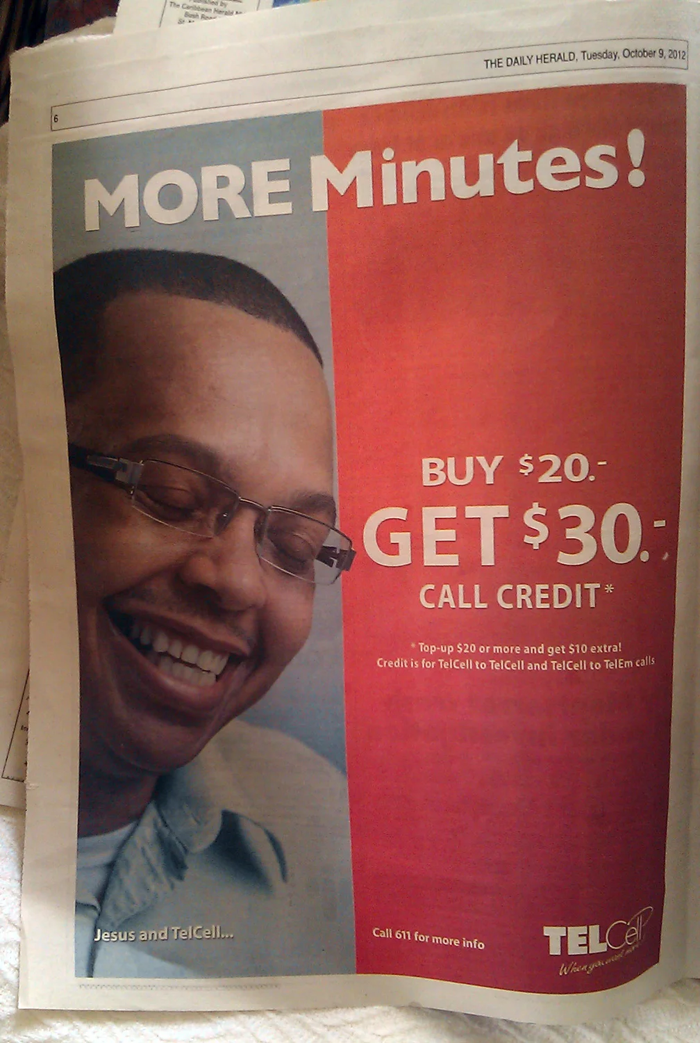 Telcell Print Ad