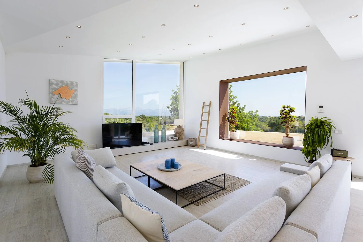 living area villa mallorca