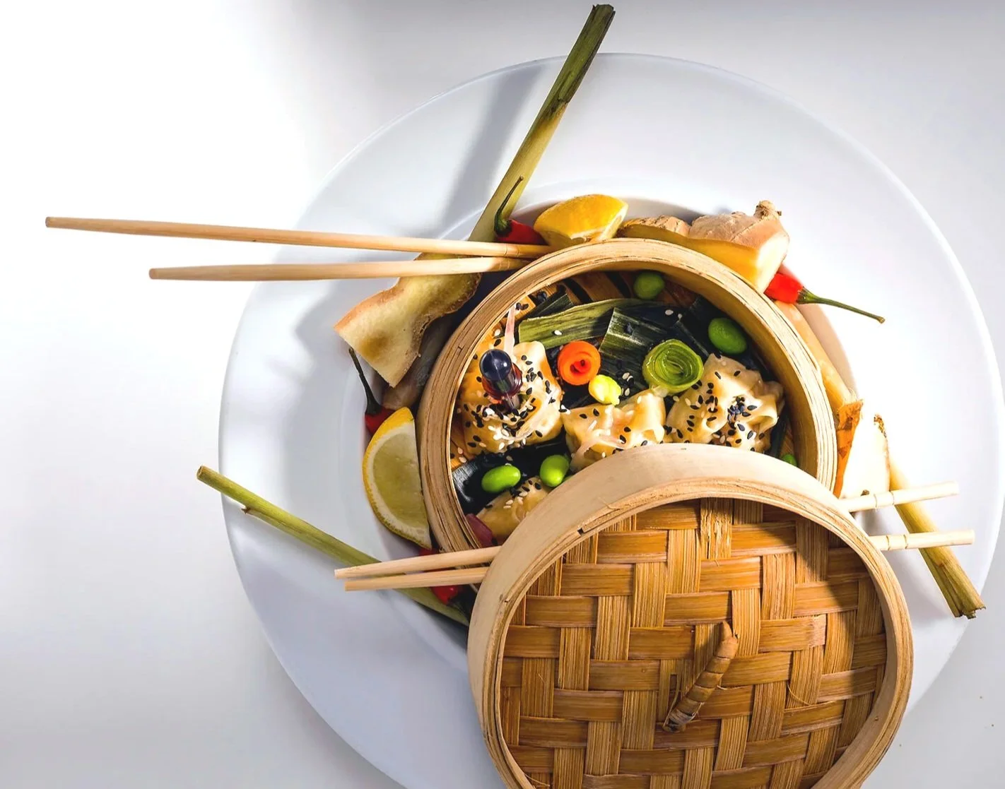 Asian sharing platter