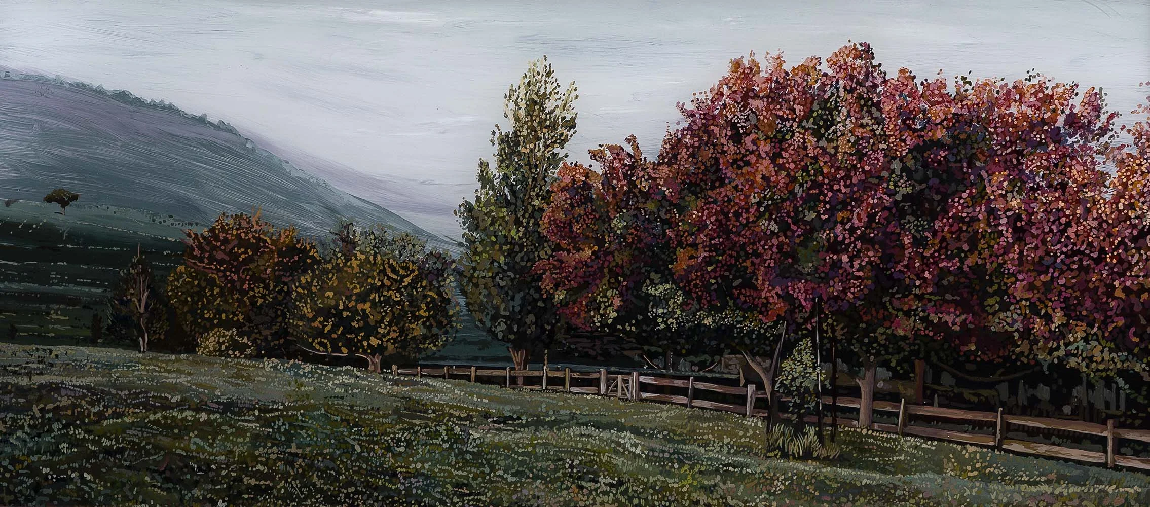 Southern Highlands Acrylic on plexiglass 18in x 36in 2014