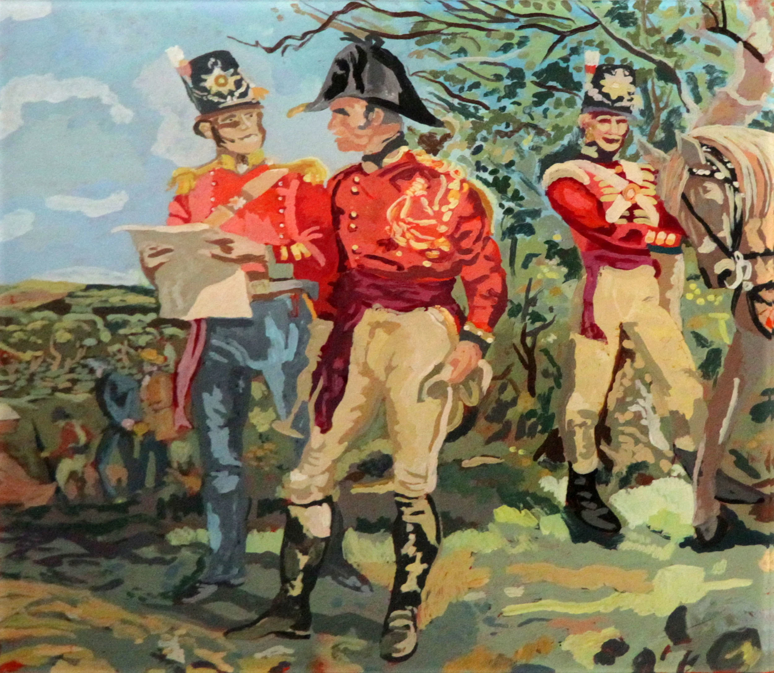Have you Read the News? Acrylic on plexiglass 12in x 12in 2013