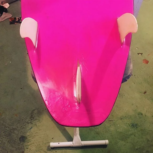 Ironyboard#reversethruster#triplefin #petulantpink#vivam&eacute;xico