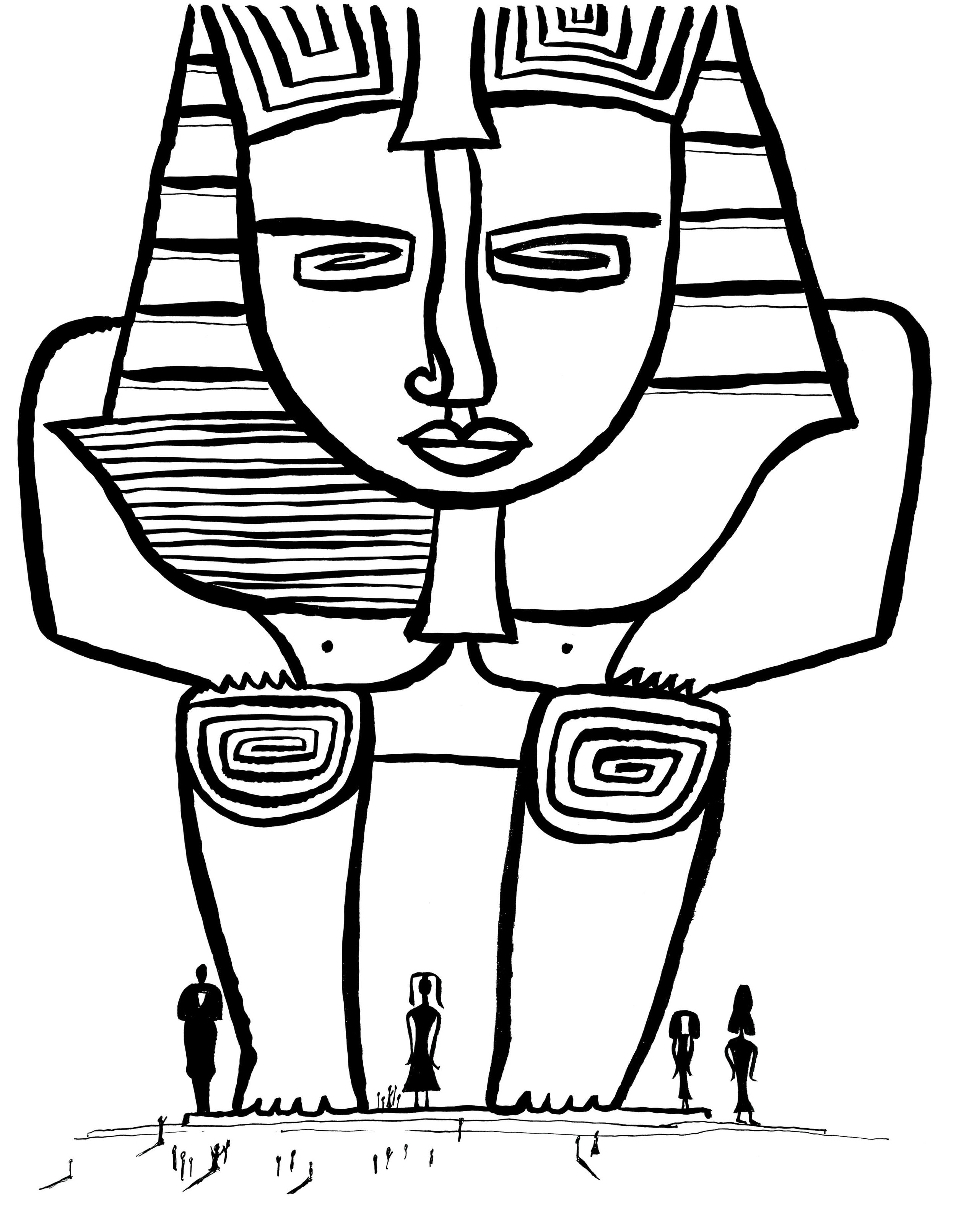   The Sphinx    Ink on paper 1963   
