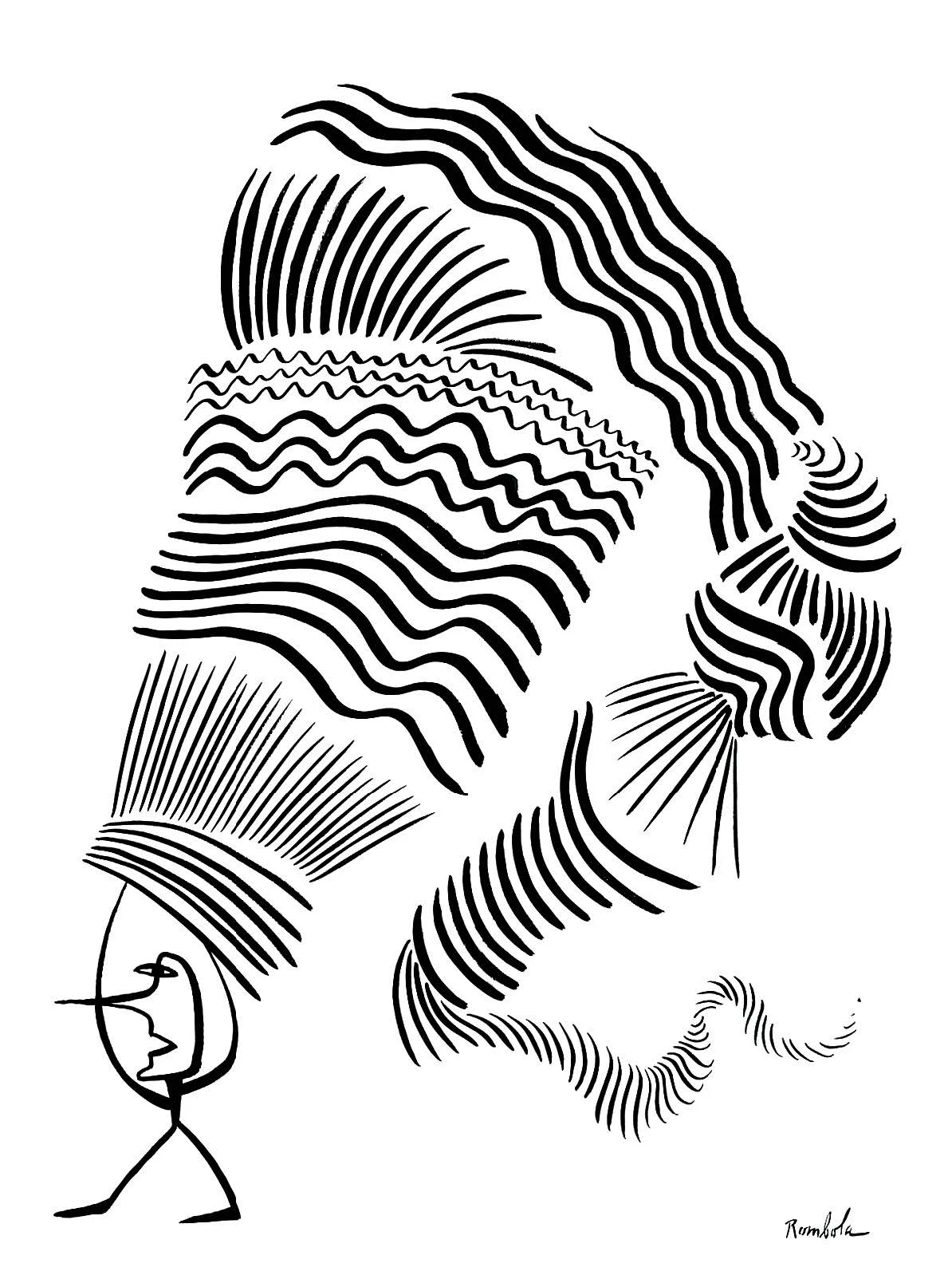Juggler 2 Ink on paper 1972