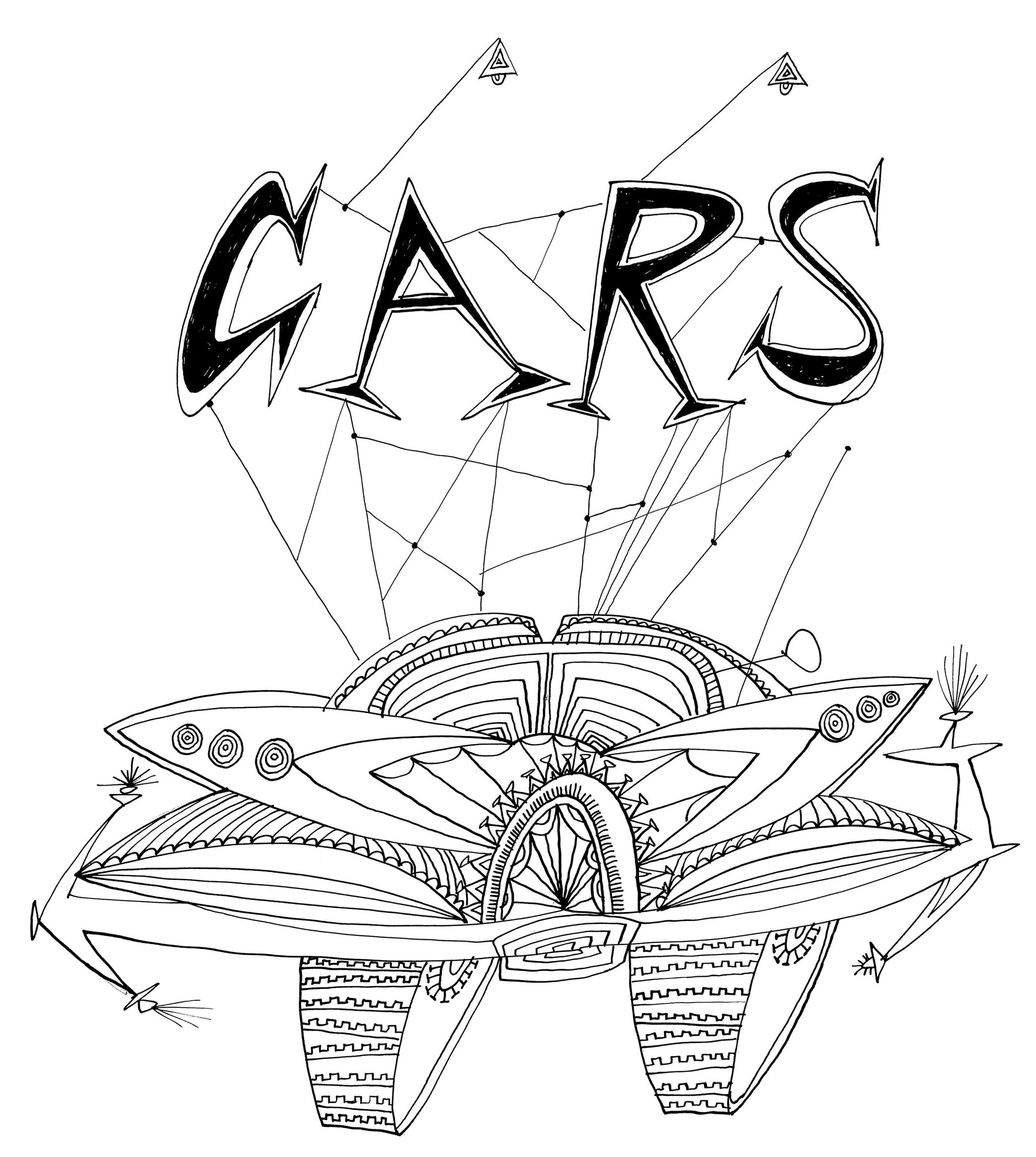   Cars    Ink on paper 1966   