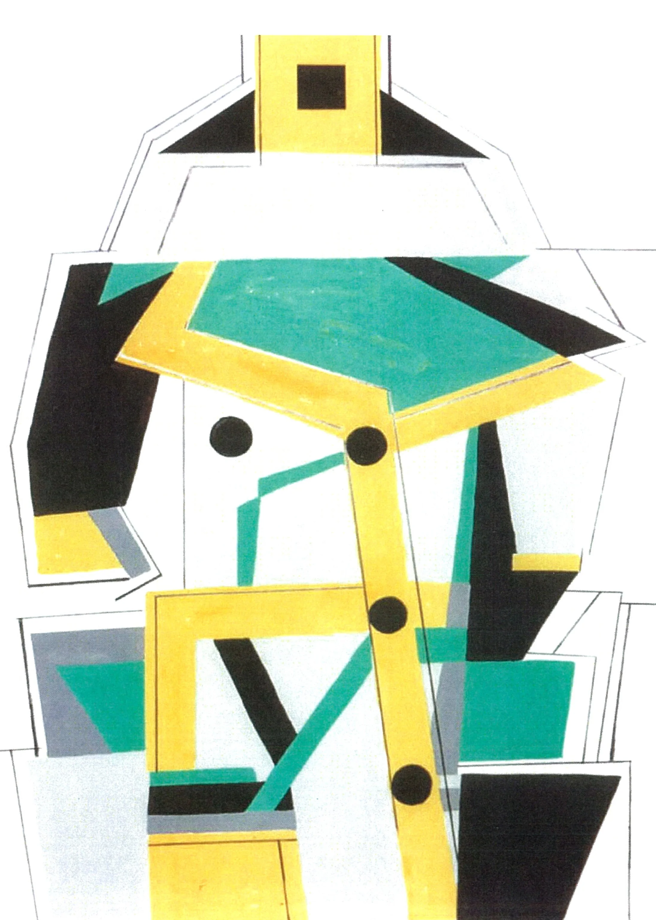 Womens Coat Gouache Perm Marker on illus Board 3OX40