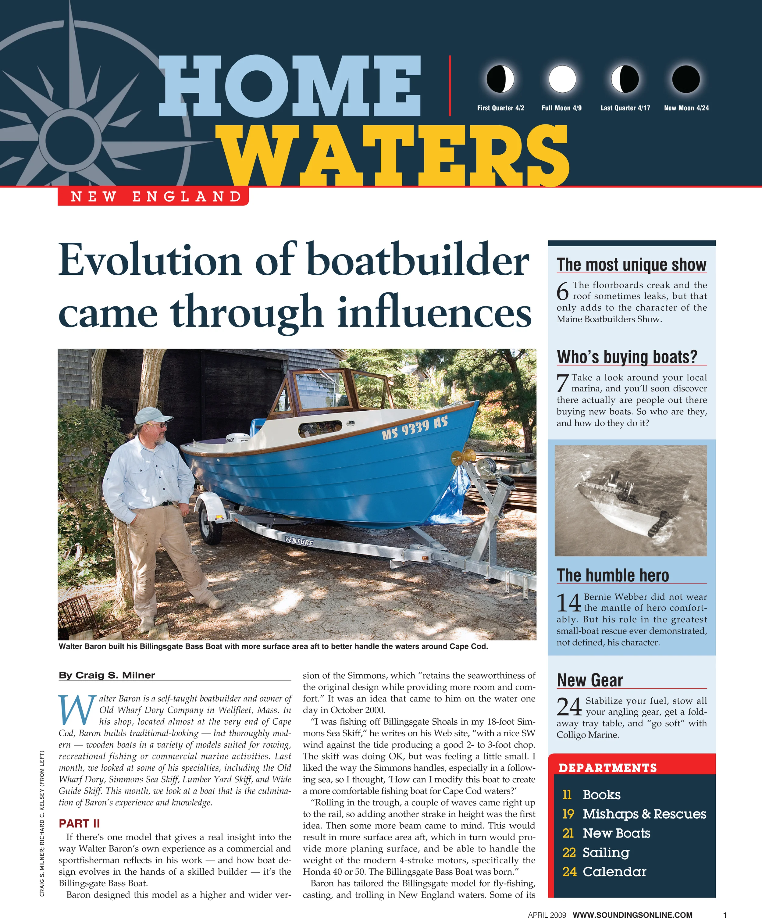 Evolution of boatbuilder came through influences