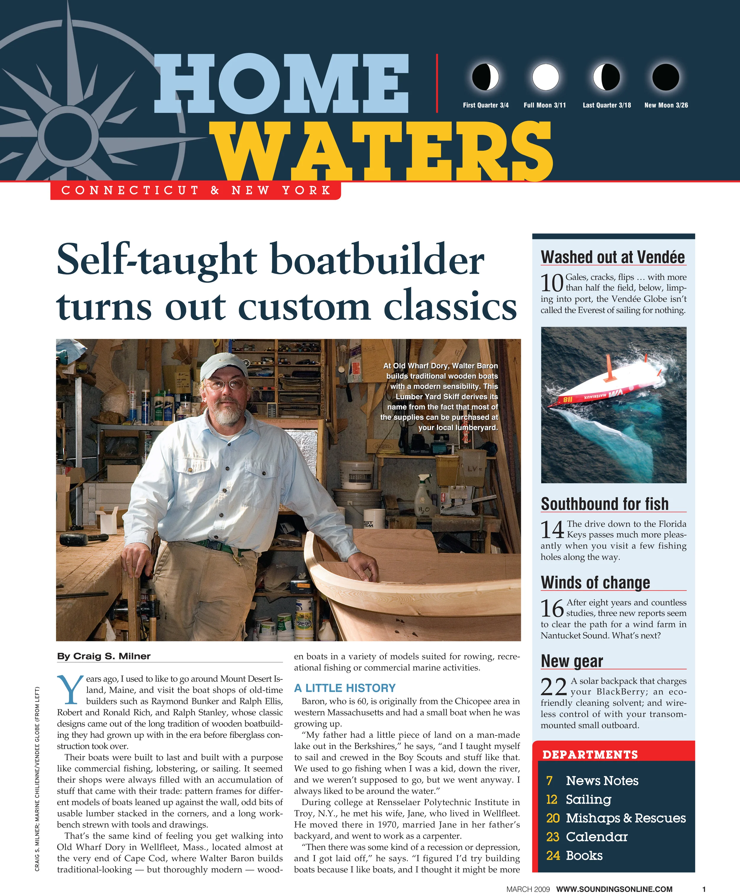  Self-taught boatbuilder  turns out custom classics 