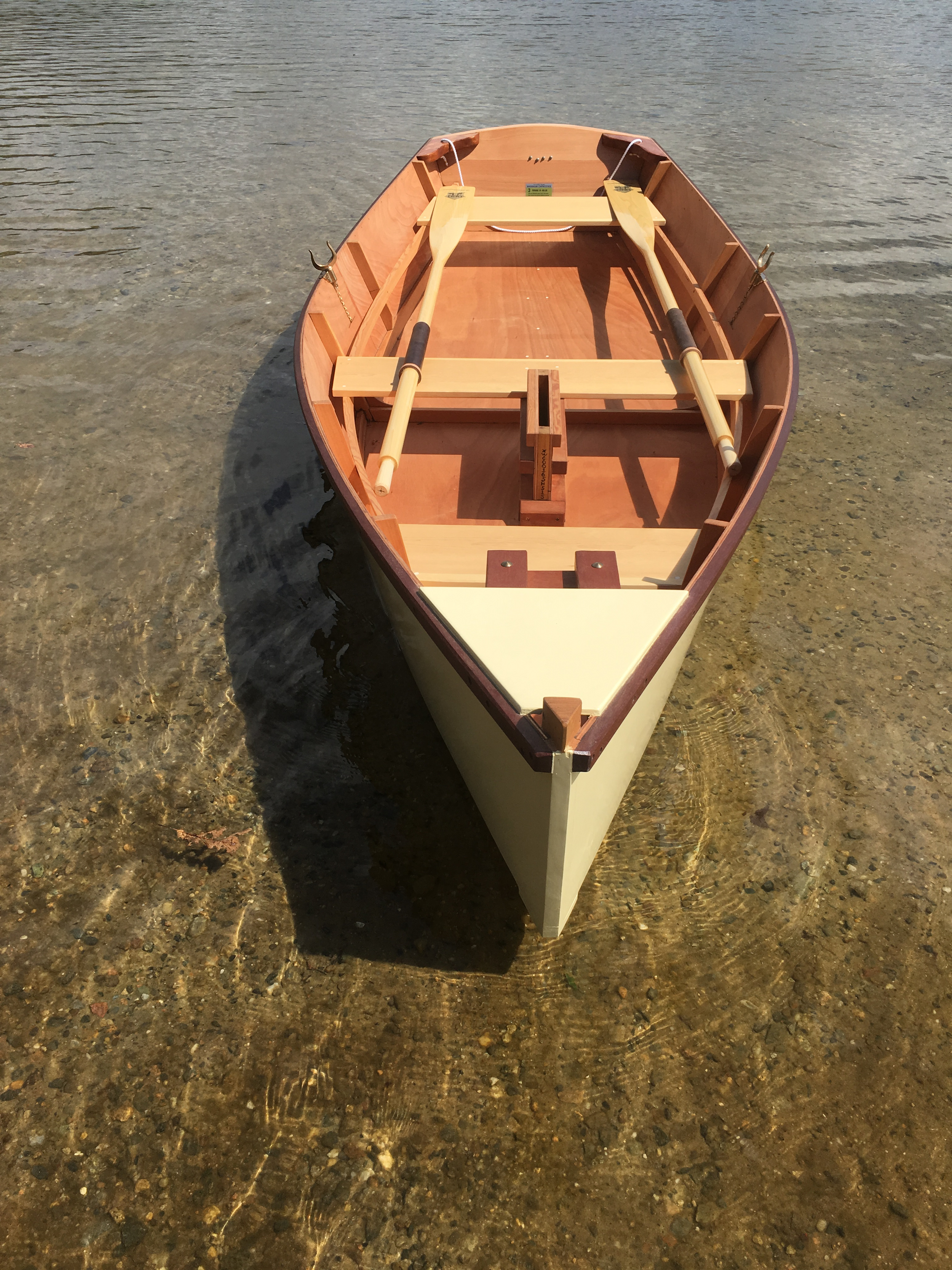 Bow view, Bevin's Skiff