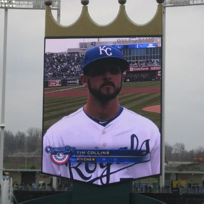 Timmy looking awfully young on the day of his MLB debut