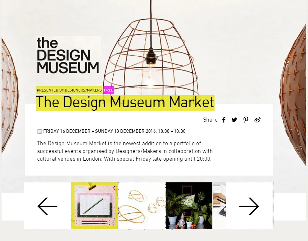 THE DESIGN MUSEUM Market - London