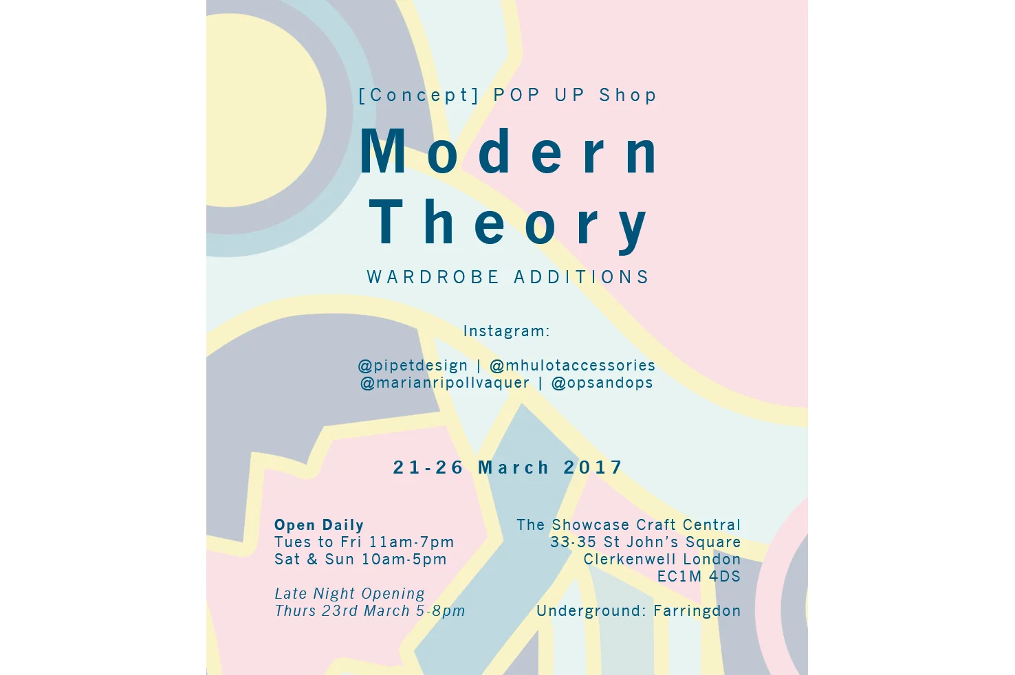 MODERN THEORY Pop Up - London