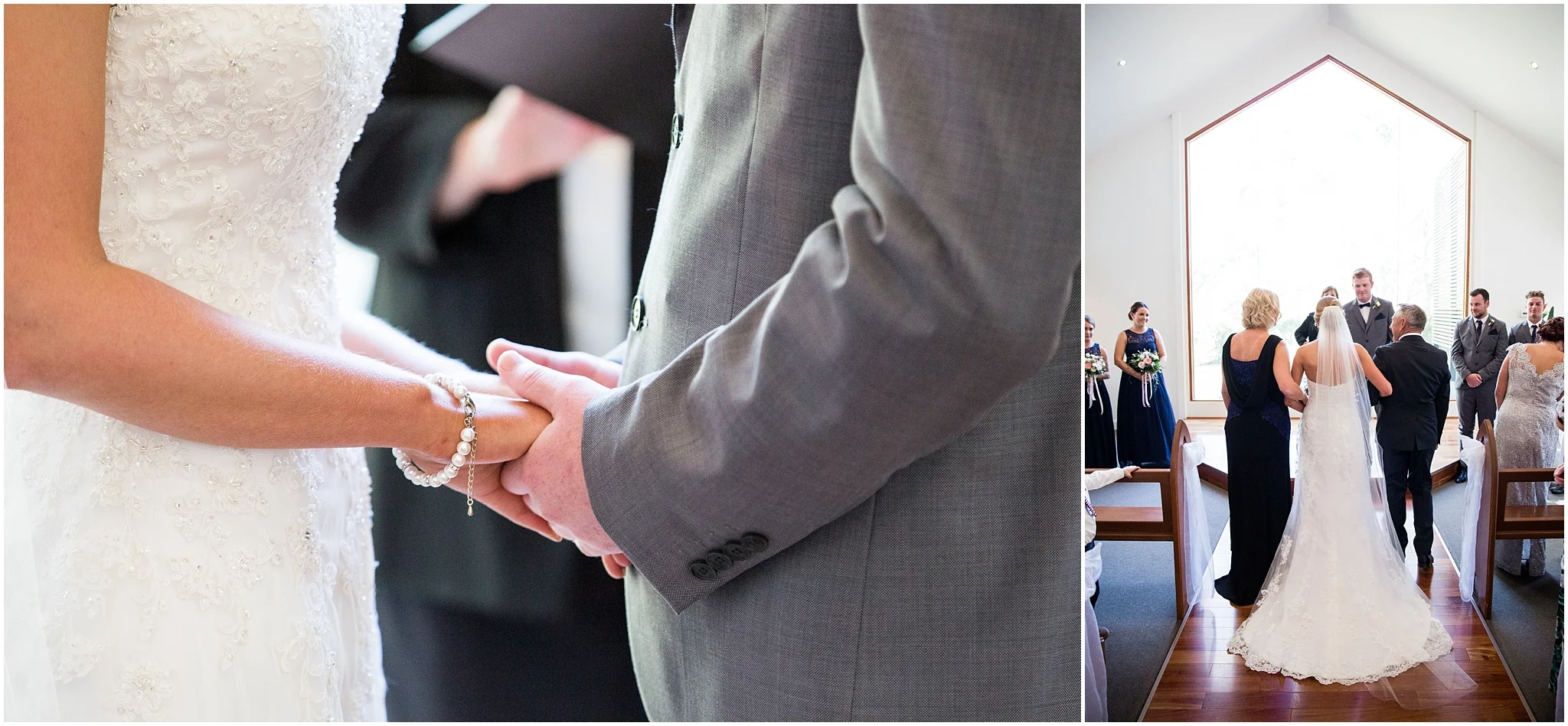 Bride and Groom getting married at The Chapel at Gold Creek